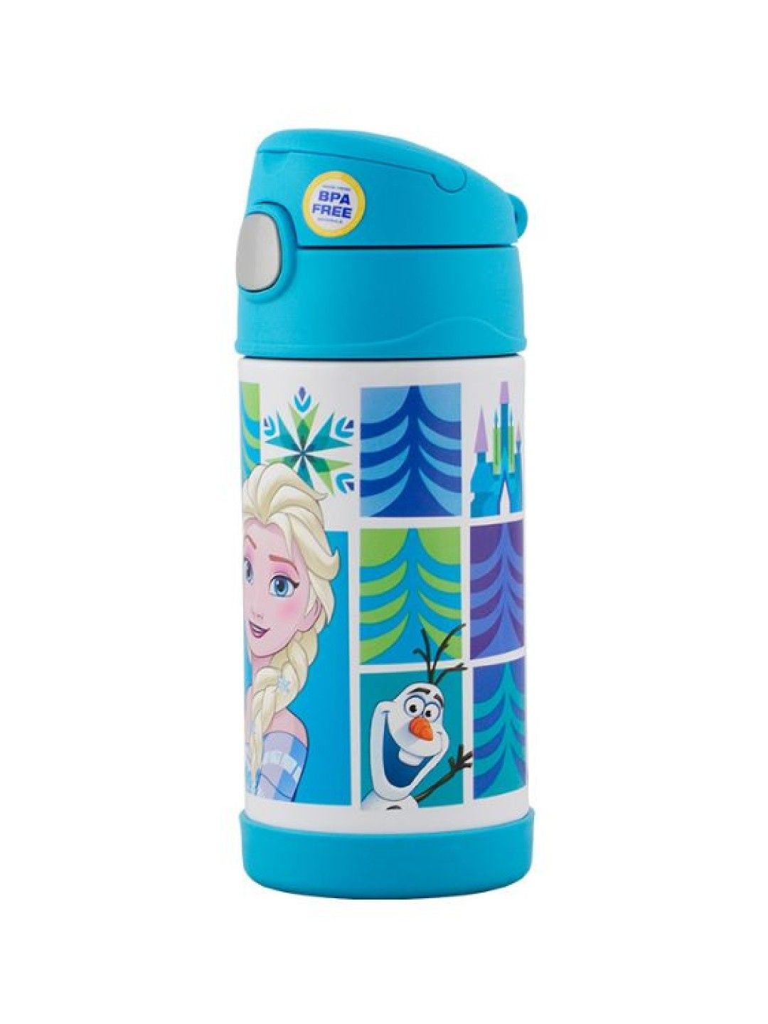 Thermos F4017FZS Water Straw Bottle for Kids - Disney Frozen (350ml) (No Color- Image 2)