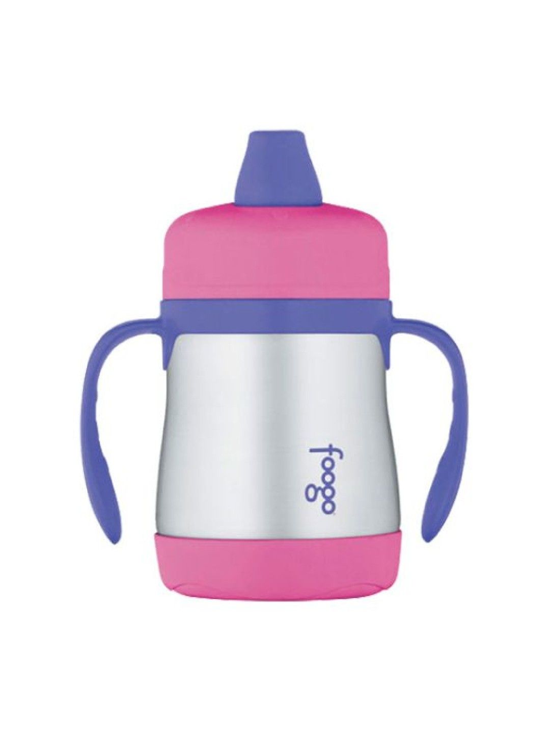 Thermos BS500 Foogo Water Bottle Baby Toddler/Kid Sippy Cup with Handle - Pink (200ml)