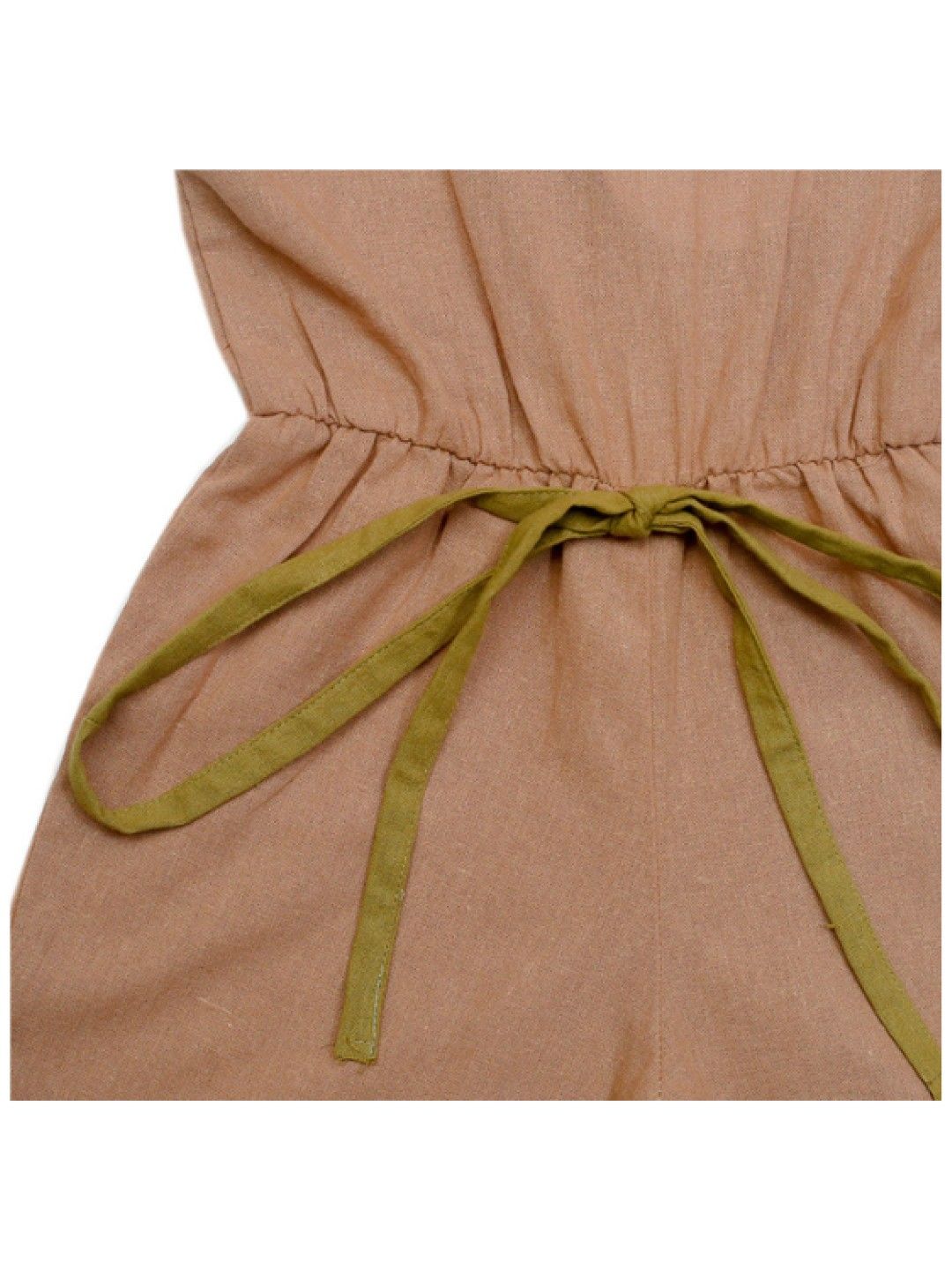 bean fashion Daywear Delight Jumpsuit (Green & Beige- Image 2)