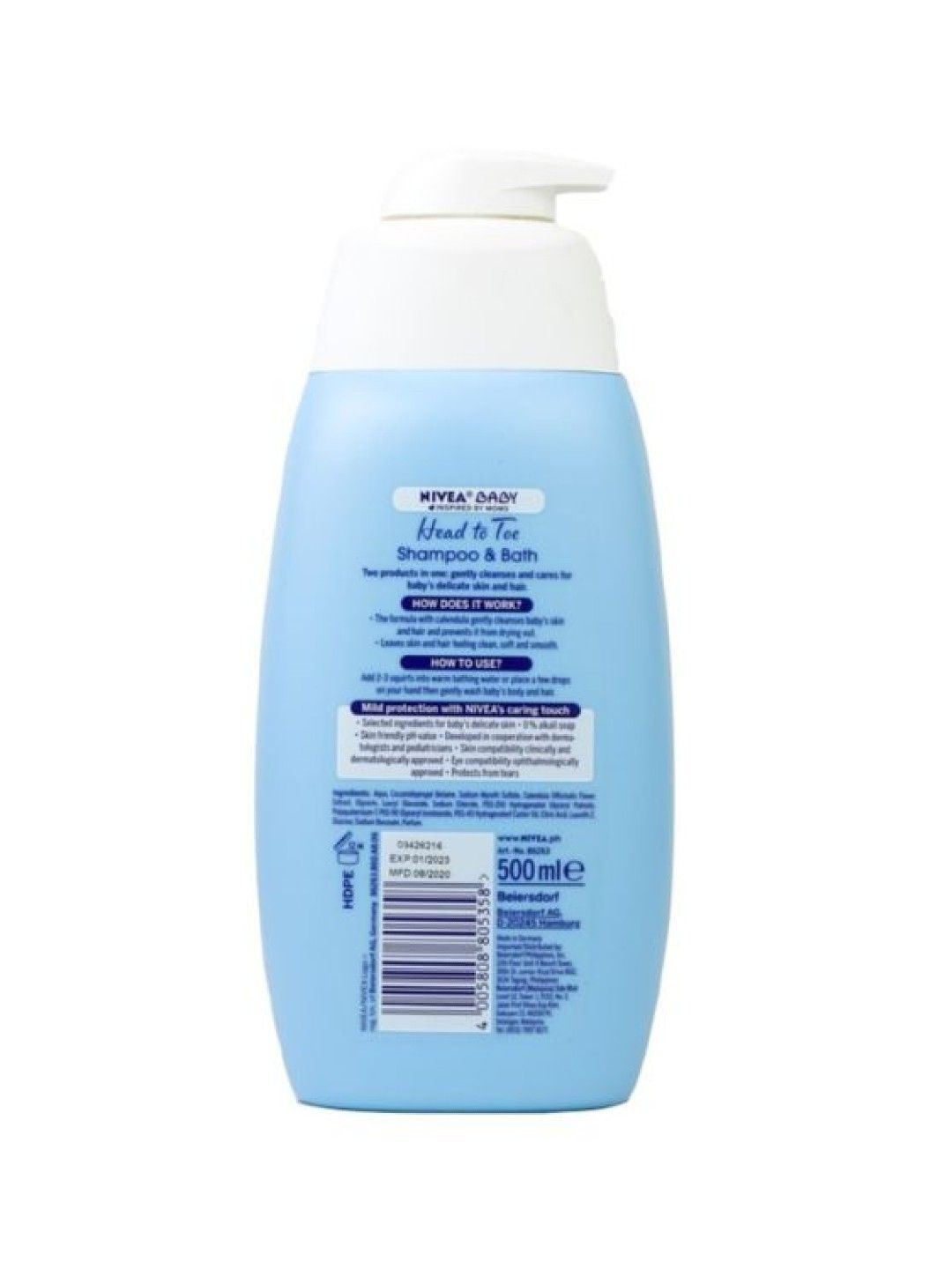 NIVEA Baby Head-To-Toe Wash, Baby Wash w/ Calendula, 500ml (No Color- Image 2)