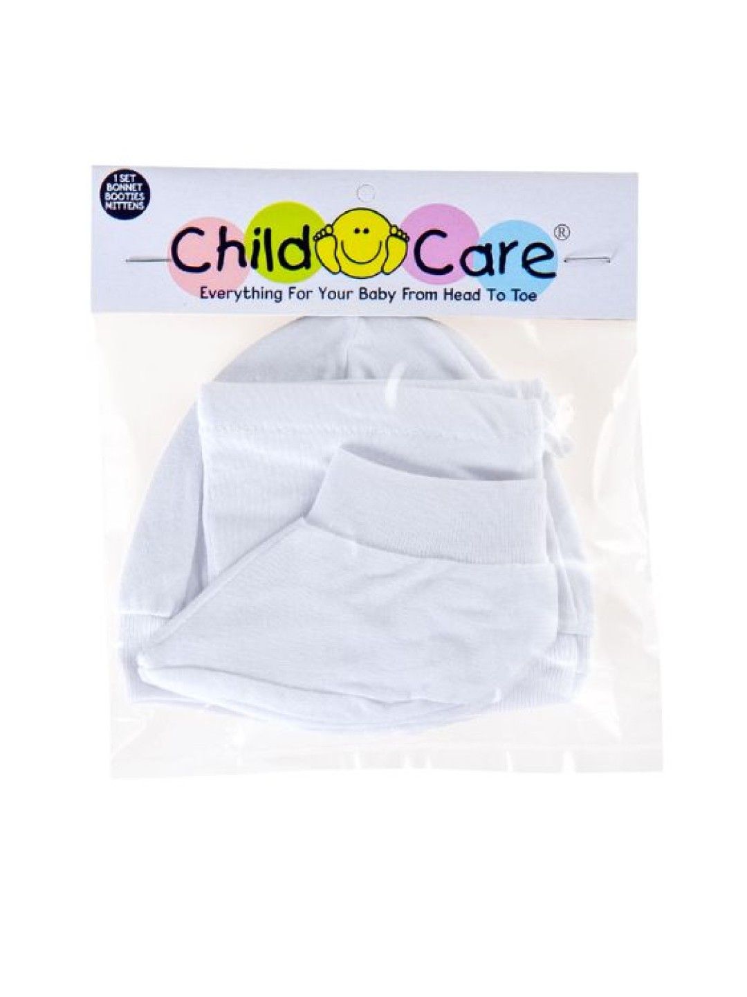 Child Care Mittens, Bonnet, and Booties 3-Piece Set (No Color- Image 2)