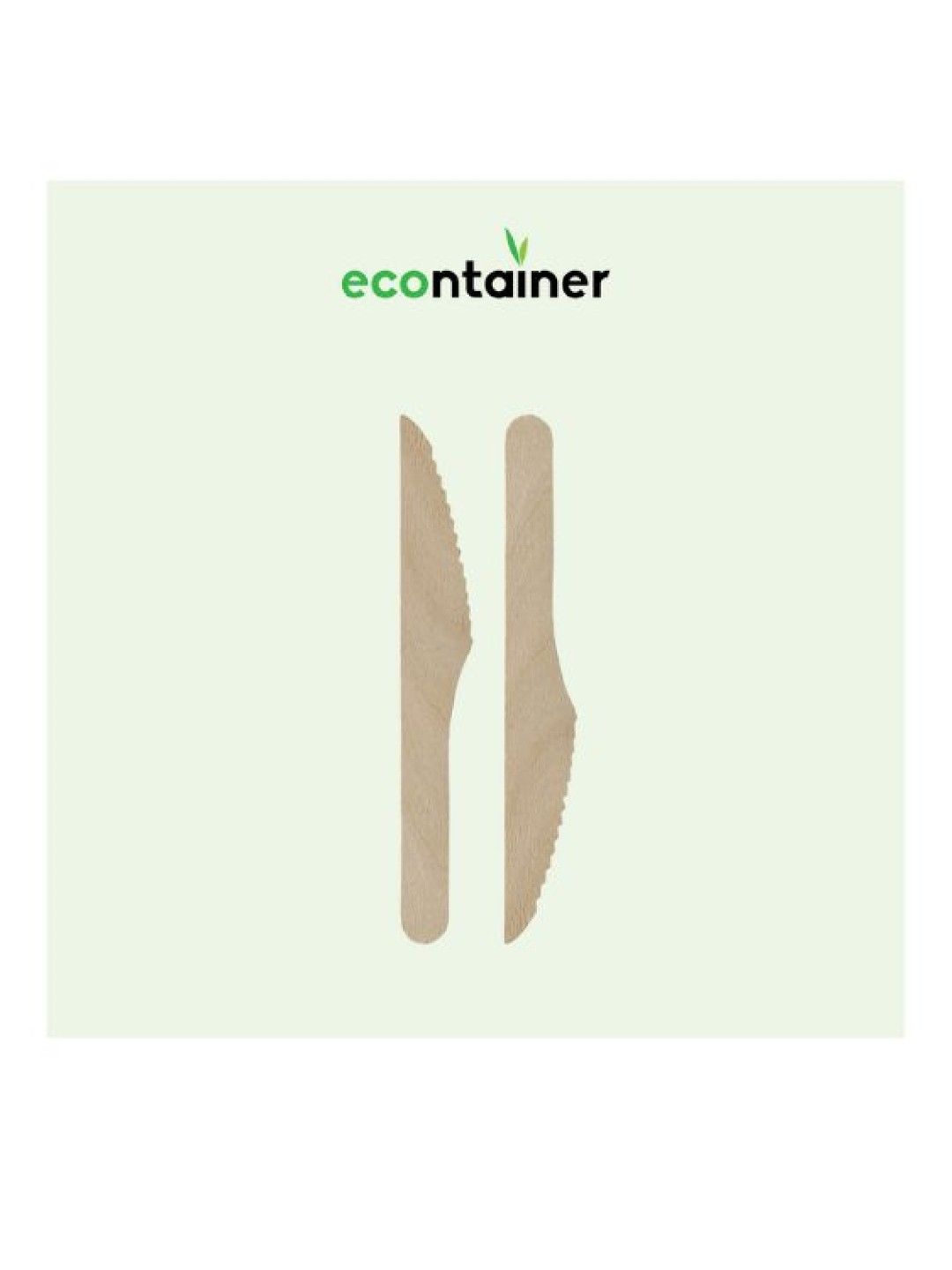 Econtainer Birchwood Knife Compostable and Eco-friendly - Pack of 100 (No Color- Image 2)