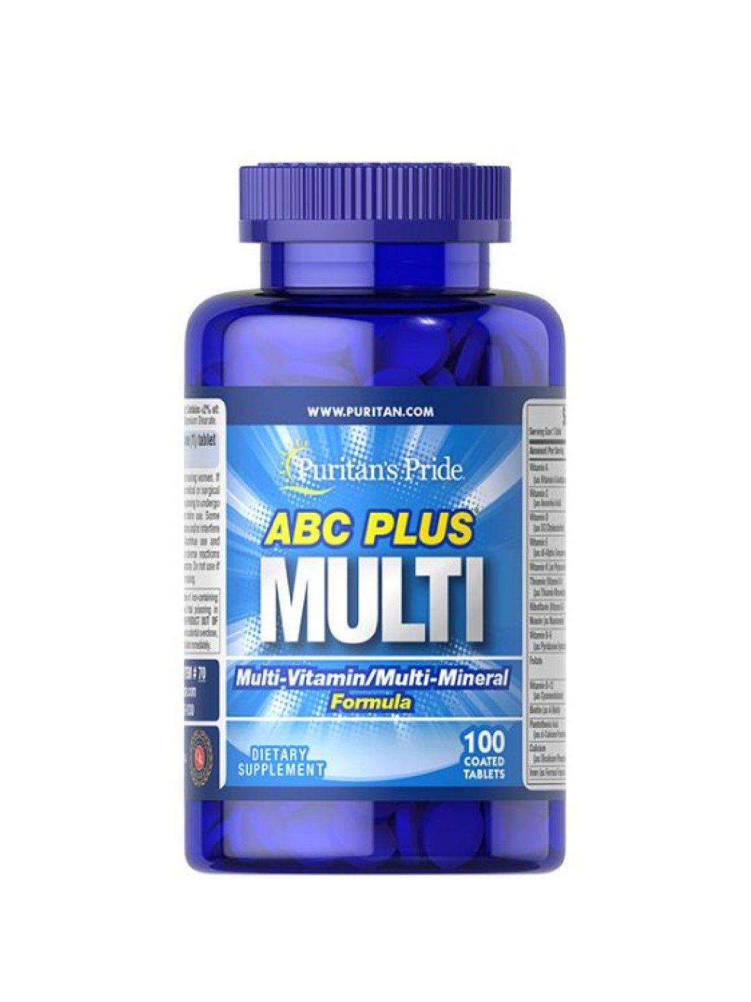 Puritan's Pride Sleep Multi-Nourished Bundle (ABC Plus Multivitamins + Melatonin 3mg) (No Color- Image 2)