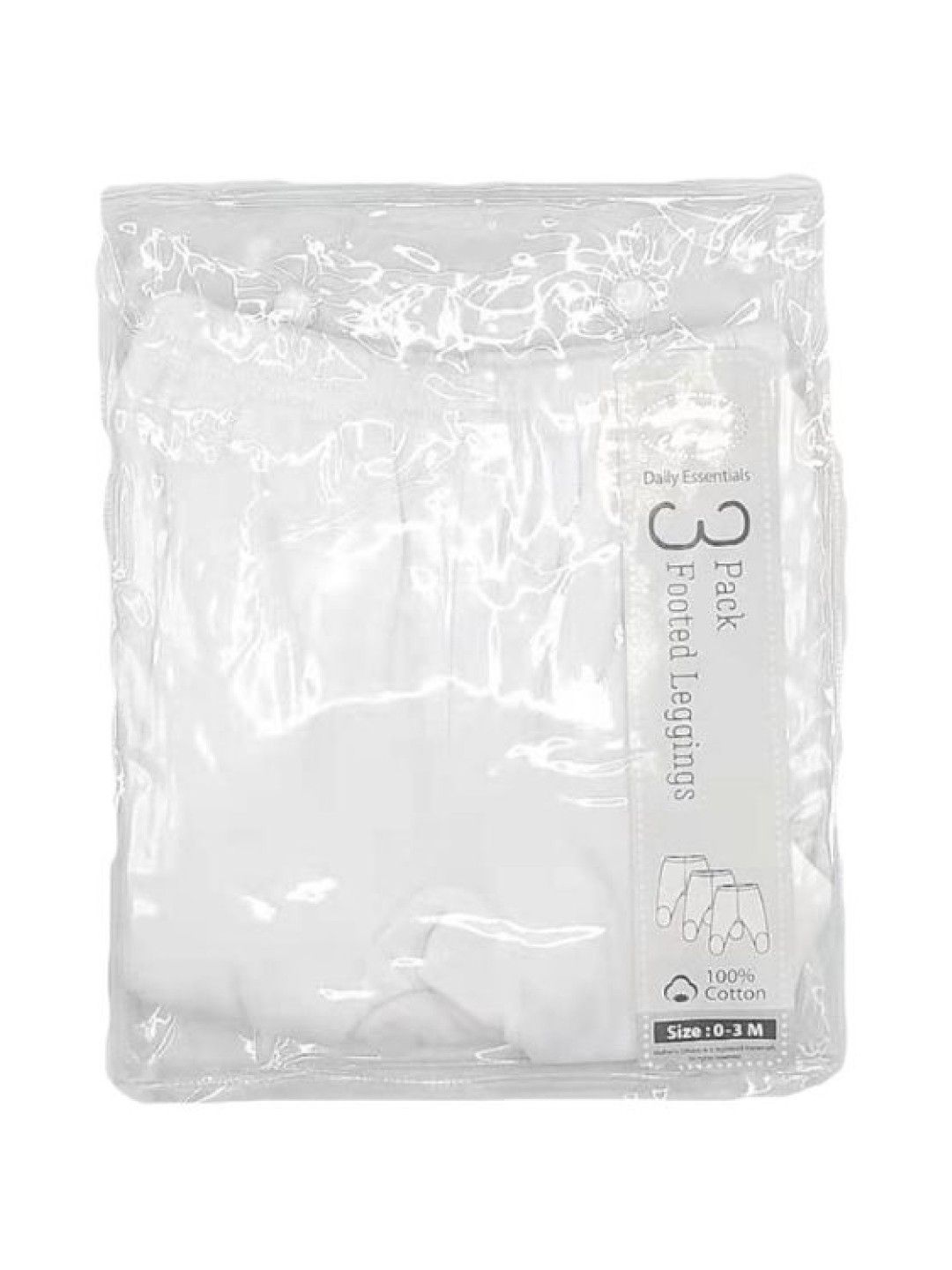 Mother's Choice White Collection 3 Pack Footed Leggings (Daily Essentials/ IT2863) (White- Image 2)