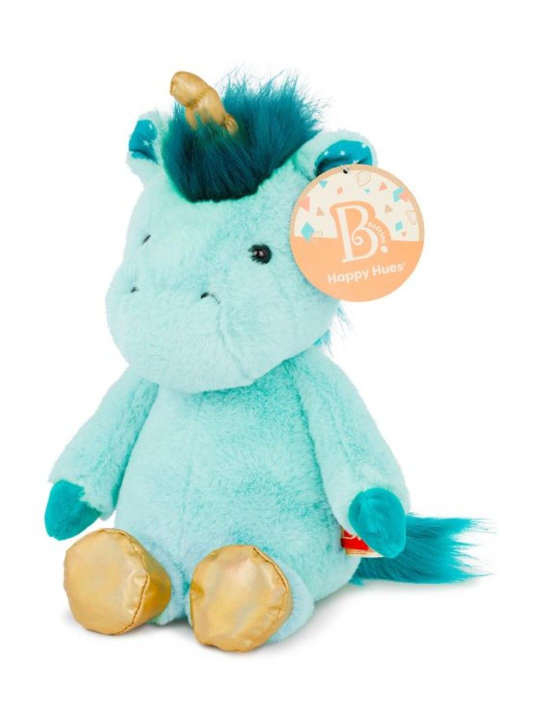 B.Toys B. Stuffed Plush Unicorn (Blue- Image 2)