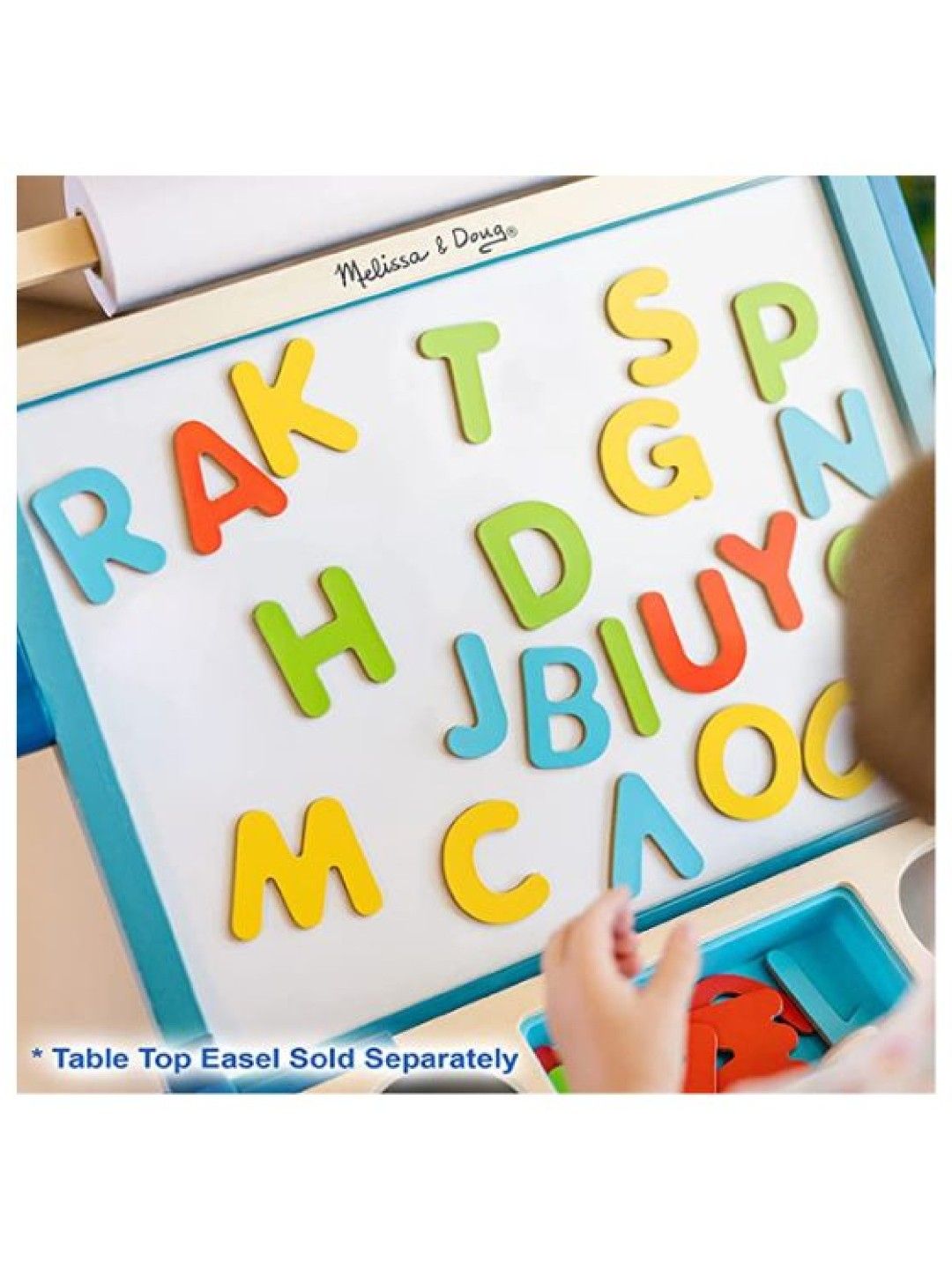 Melissa and Doug Magnetic Wooden Alphabet (No Color- Image 4)