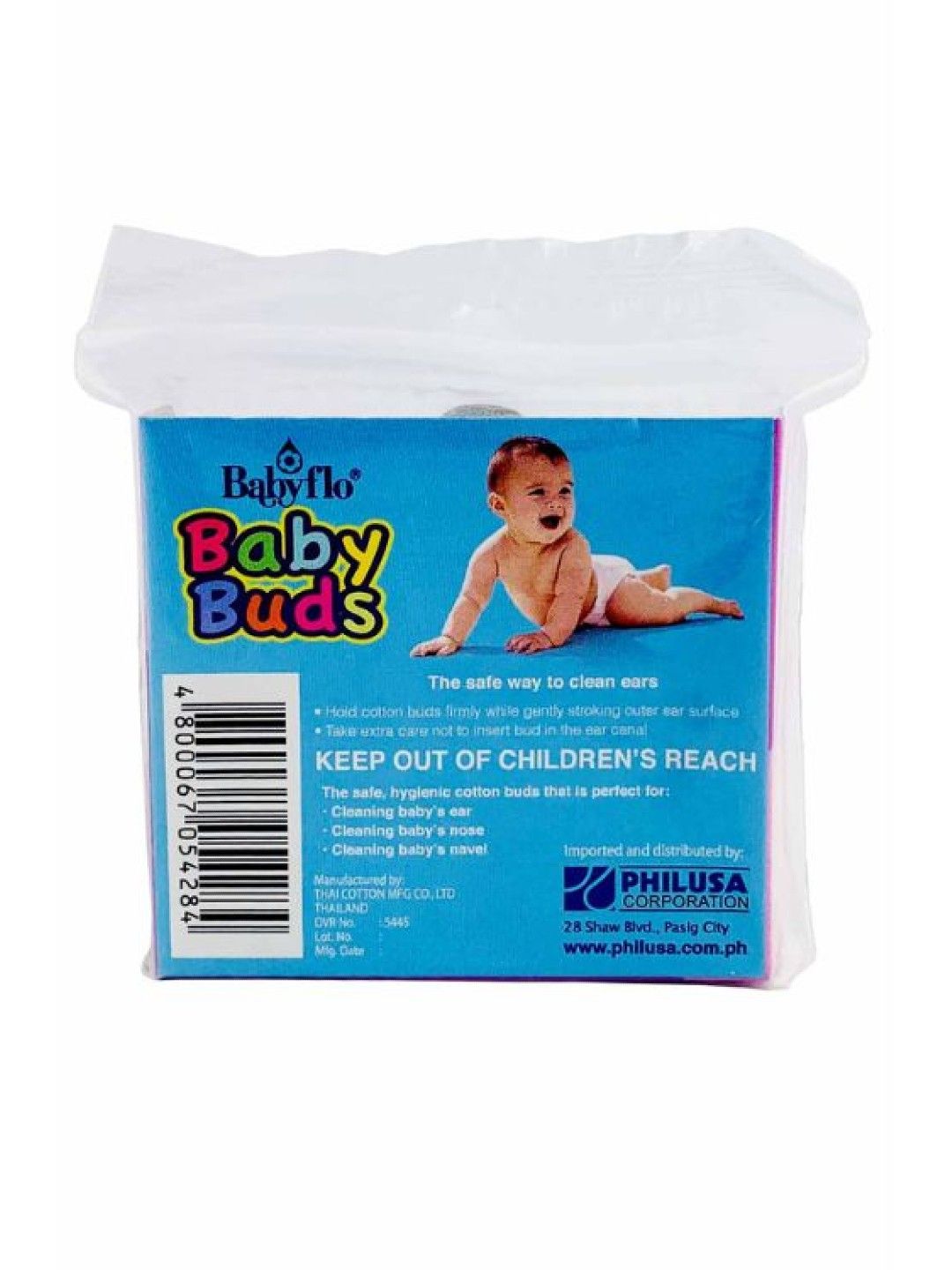 Babyflo Baby Buds White Plastic Stem (200 tips) (No Color- Image 2)