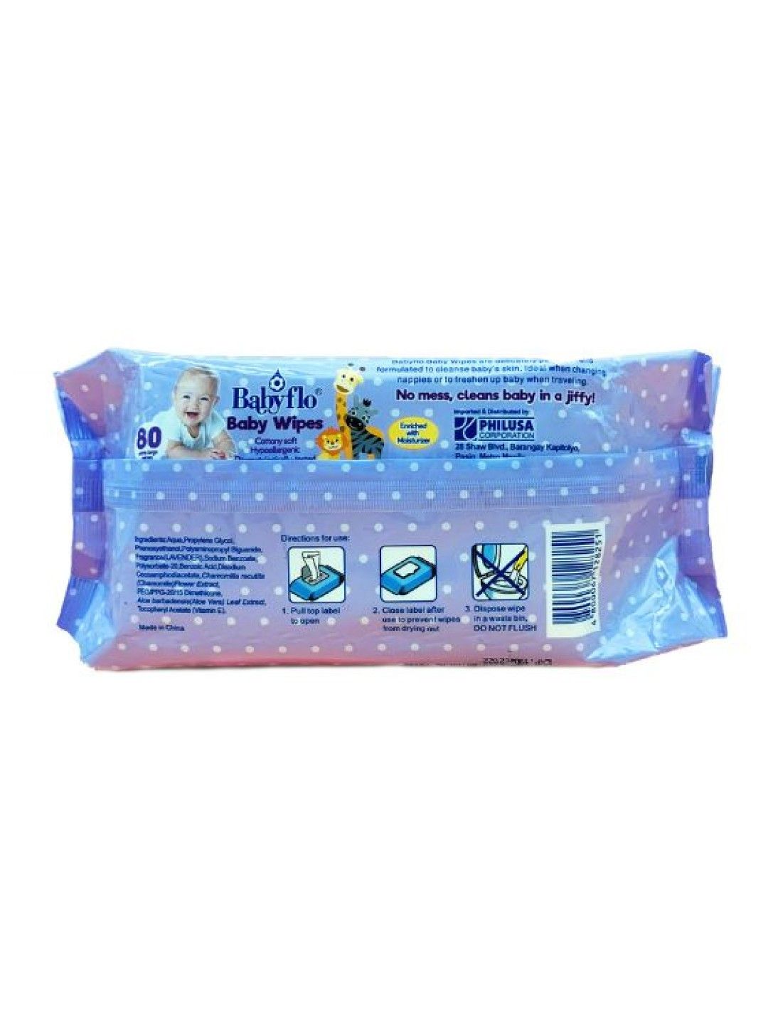 Babyflo Baby Wipes Lavender (80s) (No Color- Image 2)