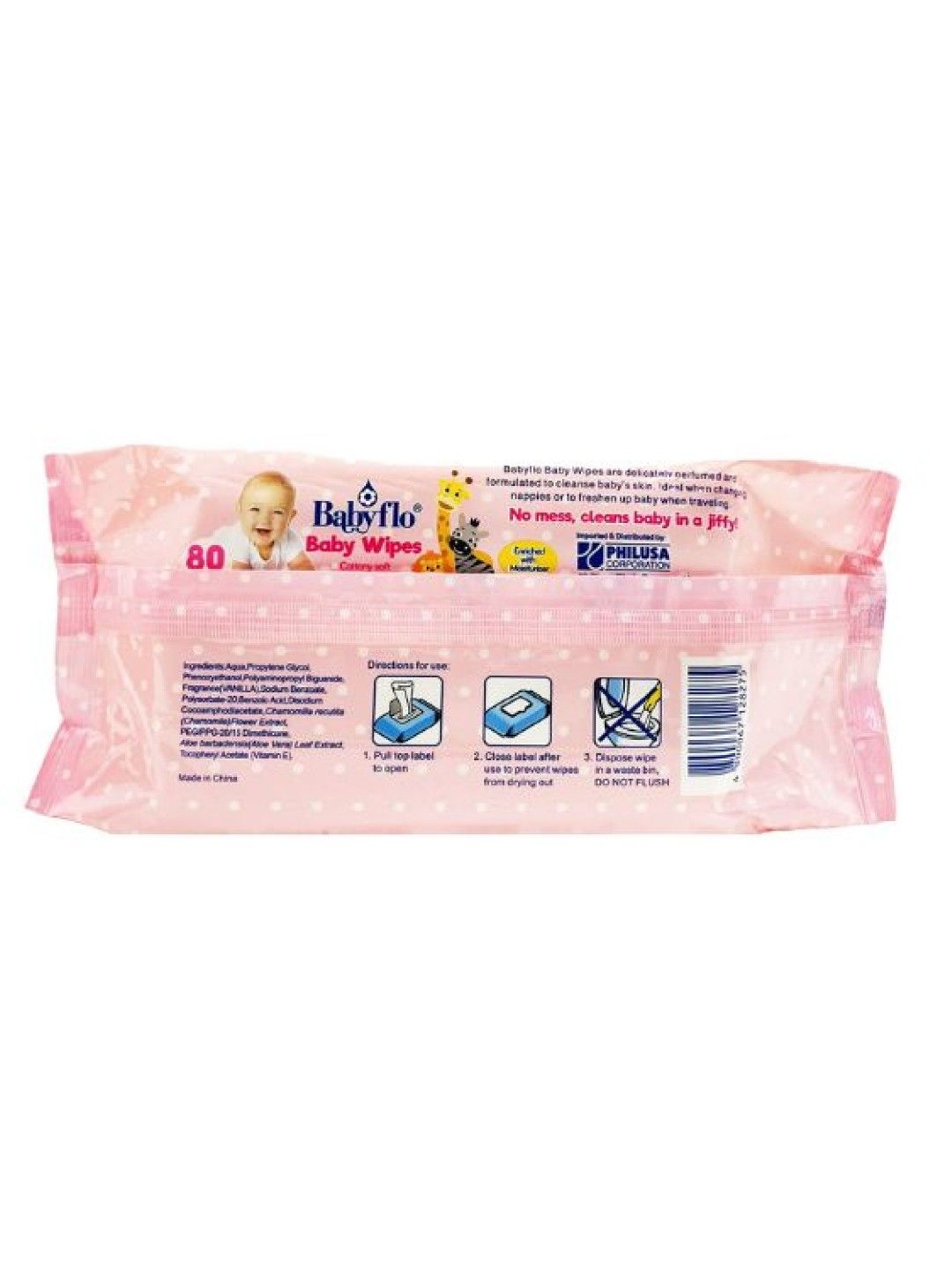 Babyflo Baby Wipes Vanilla (80s) (No Color- Image 2)