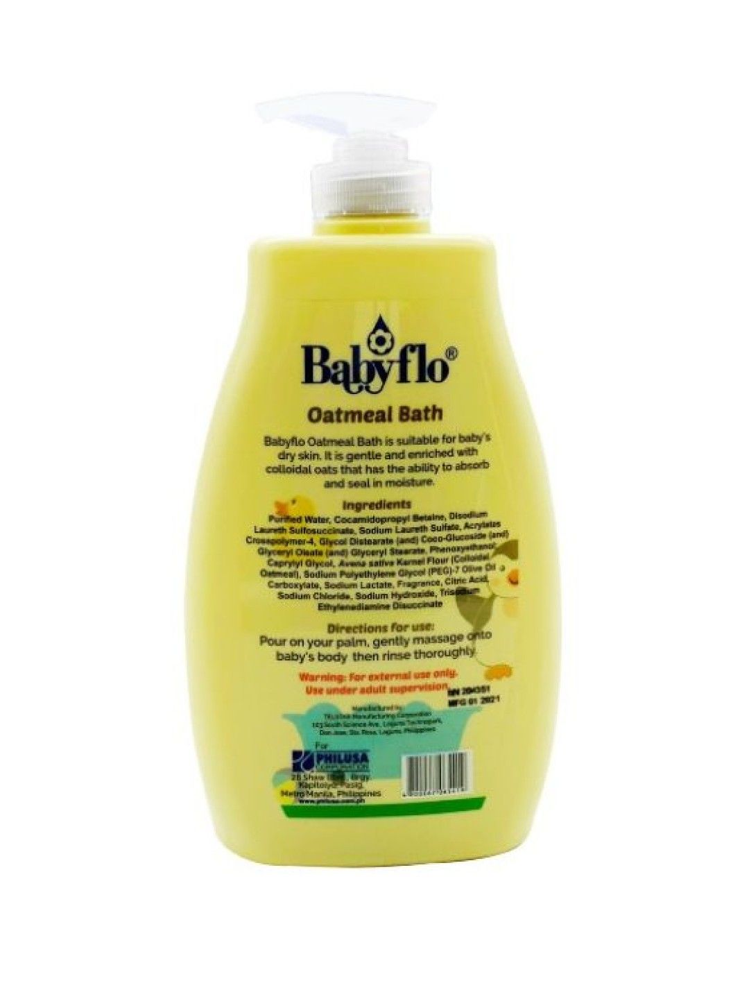 Babyflo Oatmeal Bath Pump (500ml) (No Color- Image 2)