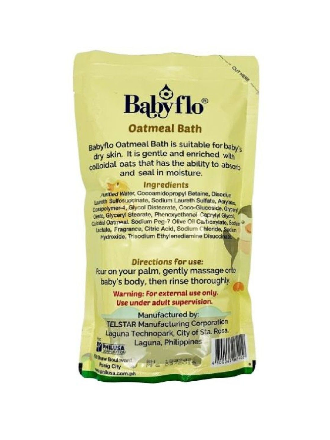 Babyflo Oatmeal Bath Refill (600ml) (No Color- Image 2)