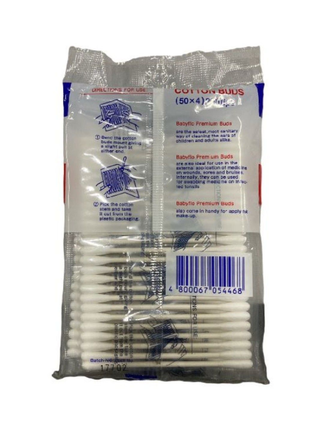 Babyflo Premium Cotton Buds (200 tips) (No Color- Image 2)