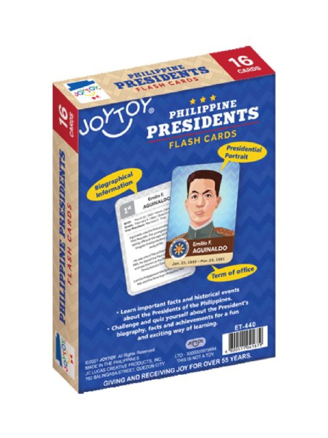 Joytoy Philippine Presidents Flash Cards (No Color- Image 2)