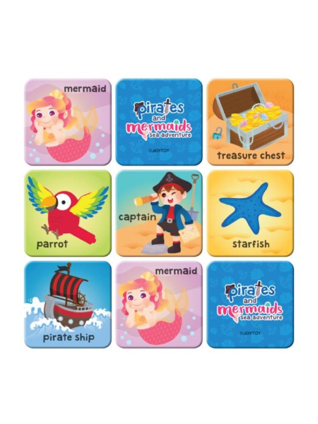 Joytoy Pirates & Mermaids Sea Adventure Memory Game (No Color- Image 2)