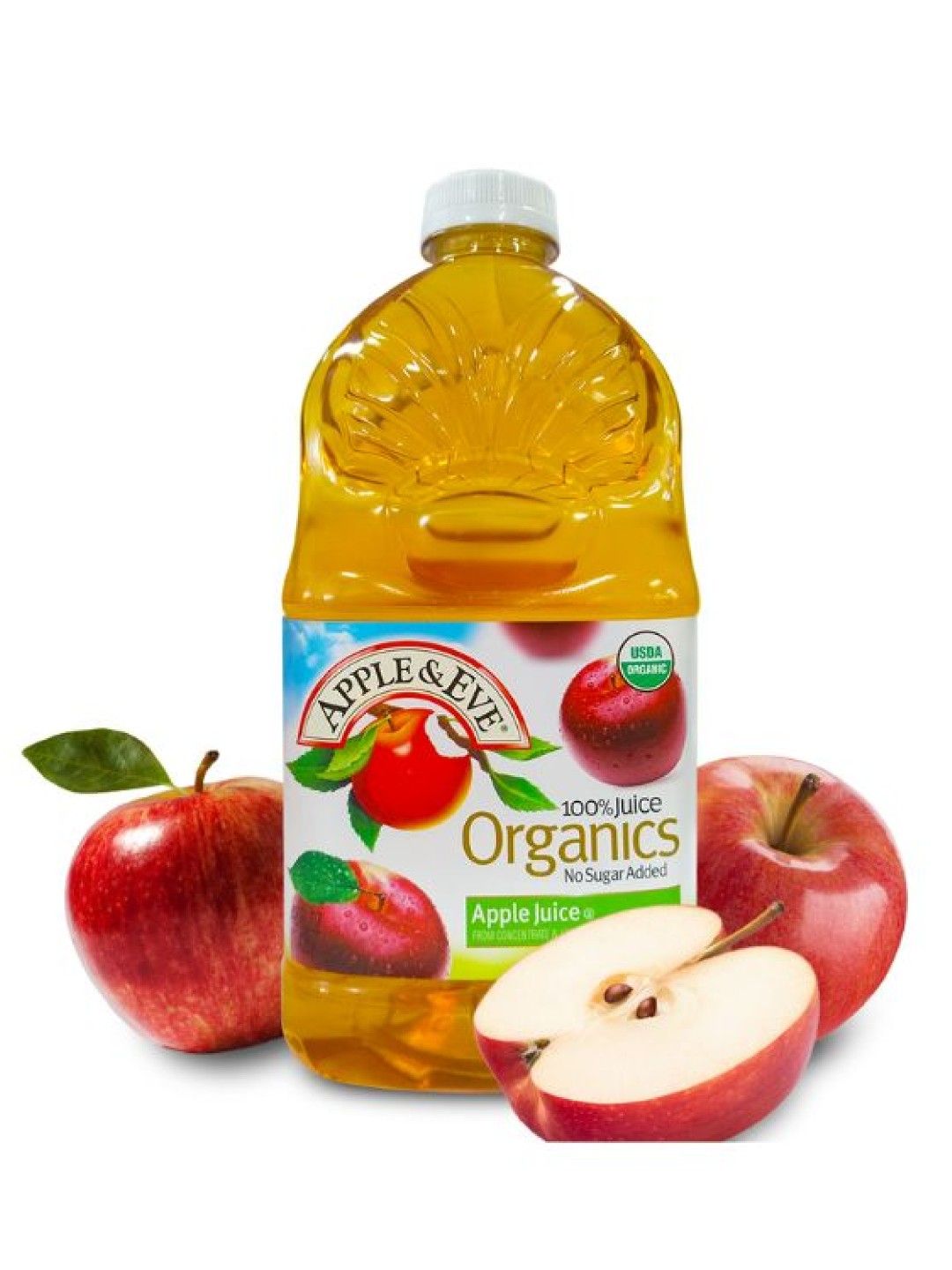 Apple & Eve Organic Apple Juice 48oz / 1.42L (No Sugar Added) (No Color- Image 2)