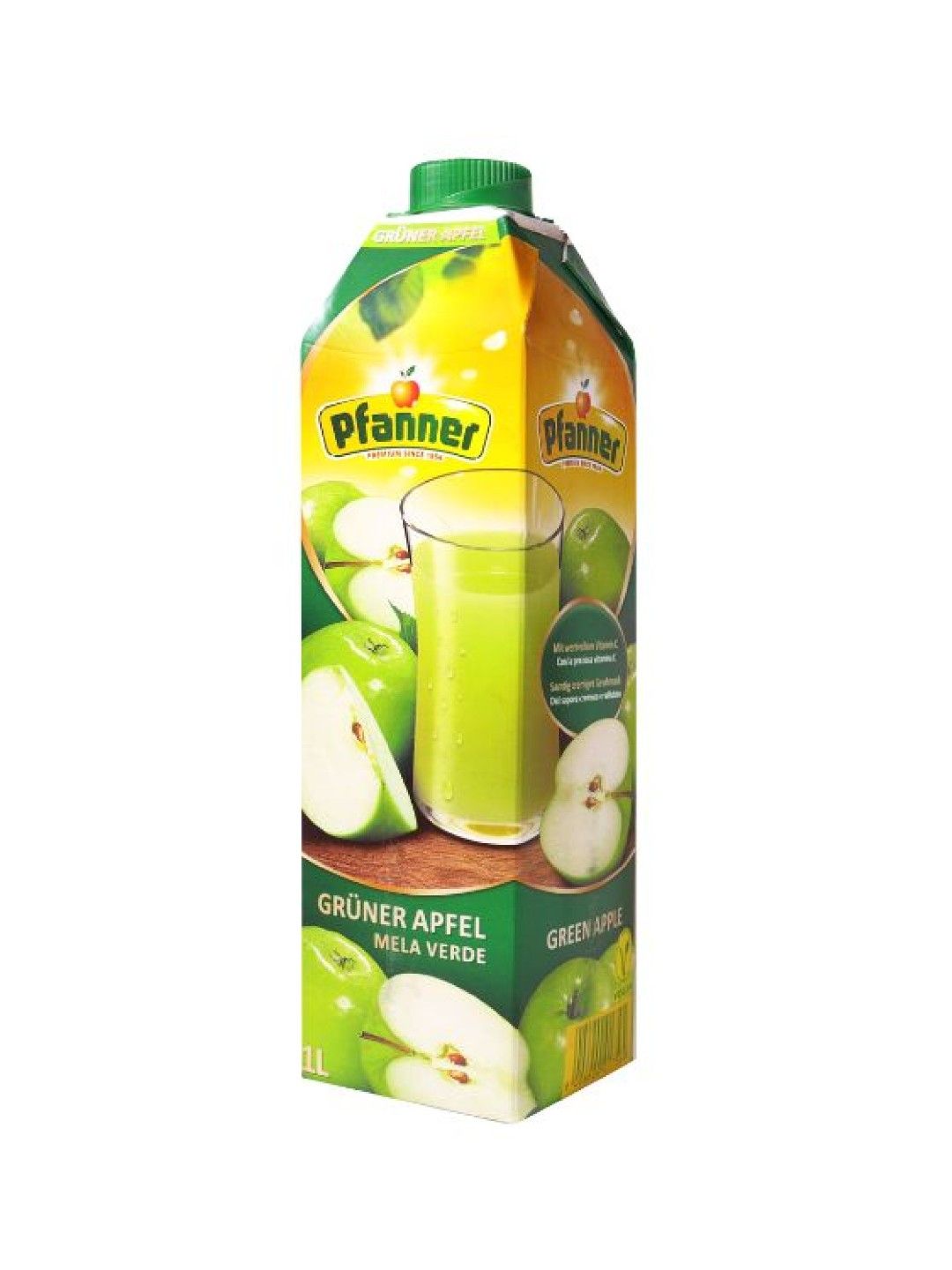 Pfanner Green Apple Juice (1L) (No Color- Image 2)