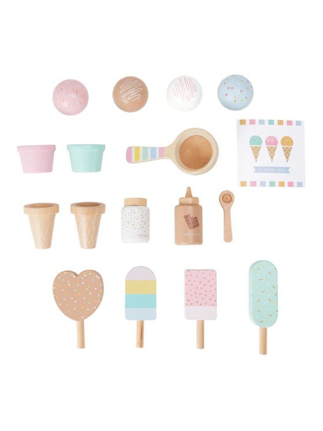 Anko 18-Piece Wooden Ice-Cream Shop (No Color- Image 2)