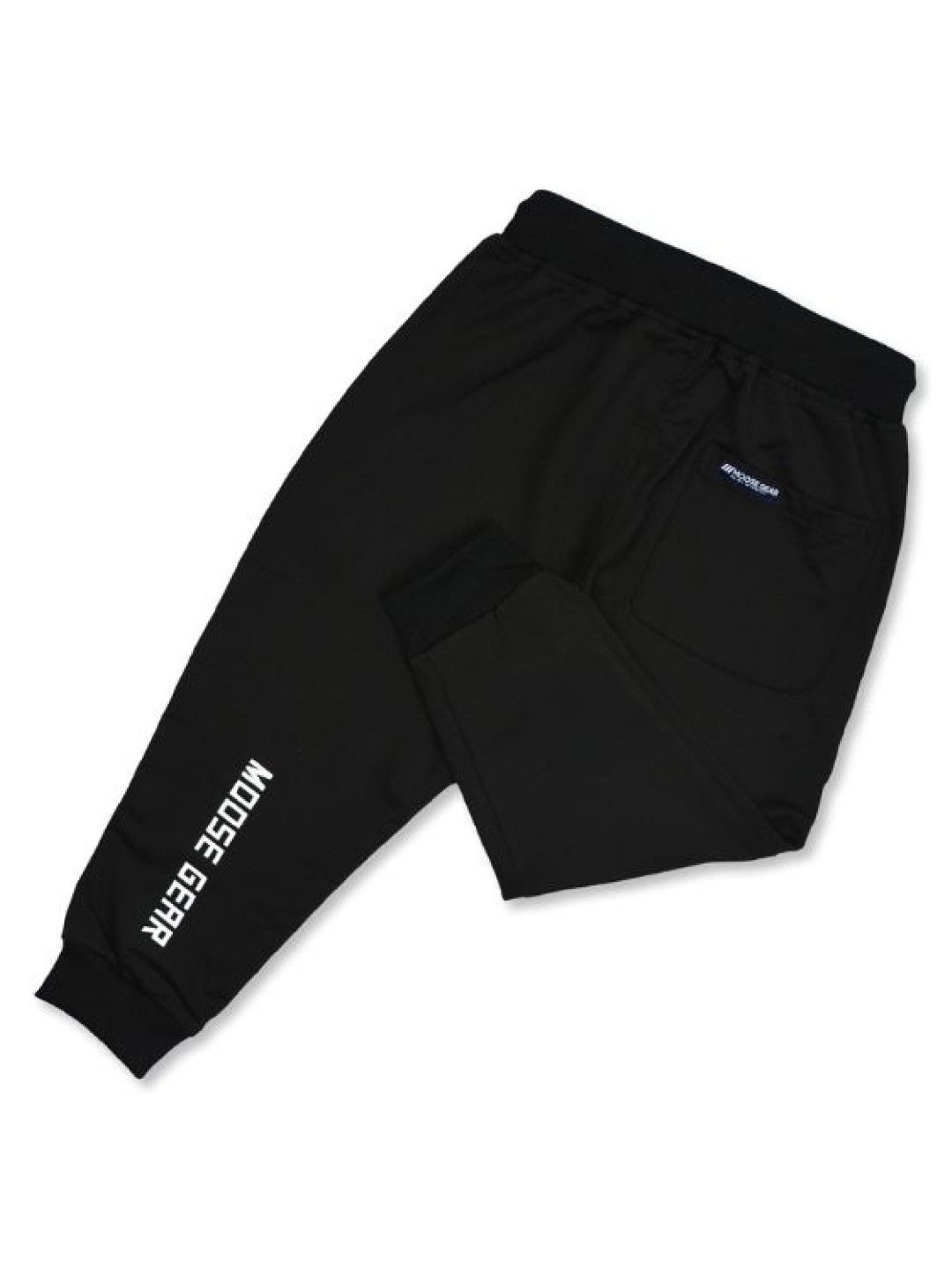 Moose Gear Black Jogger Pants with Red String and Zipper Pockets edamama