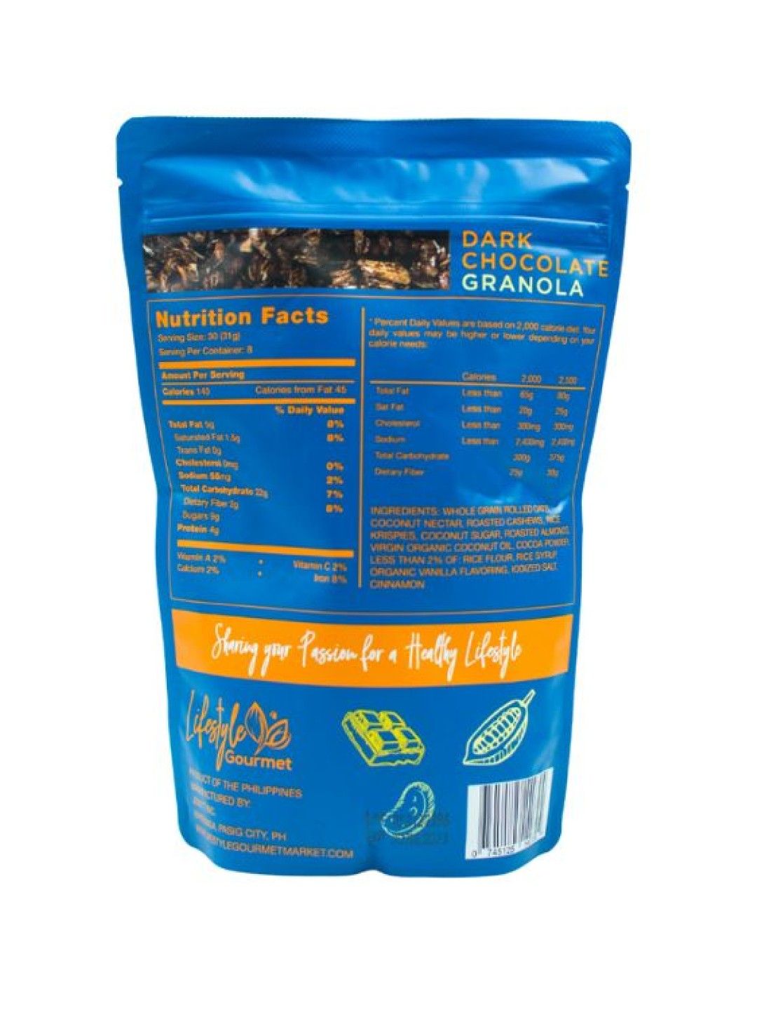 Lifestyle Gourmet Dark Chocolate Granola (No Color- Image 2)