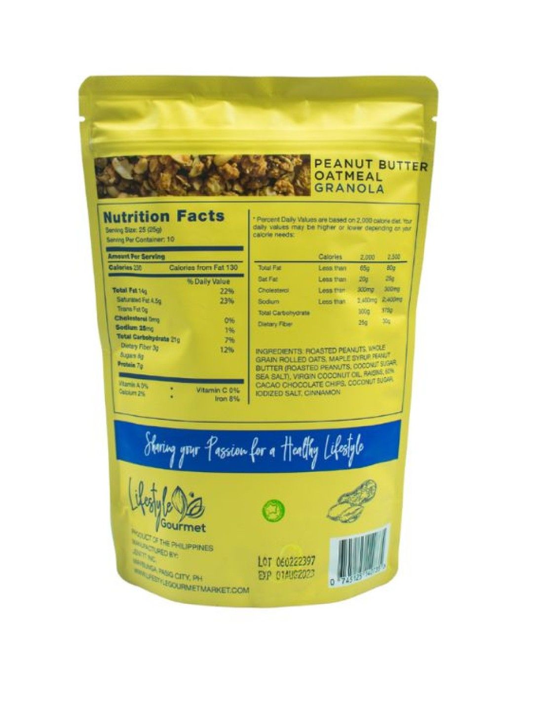 Lifestyle Gourmet Peanut Butter Granola (No Color- Image 2)