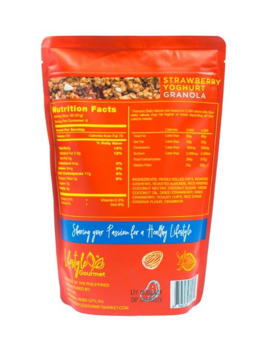 Lifestyle Gourmet Strawberry Yogurt Granola (No Color- Image 2)