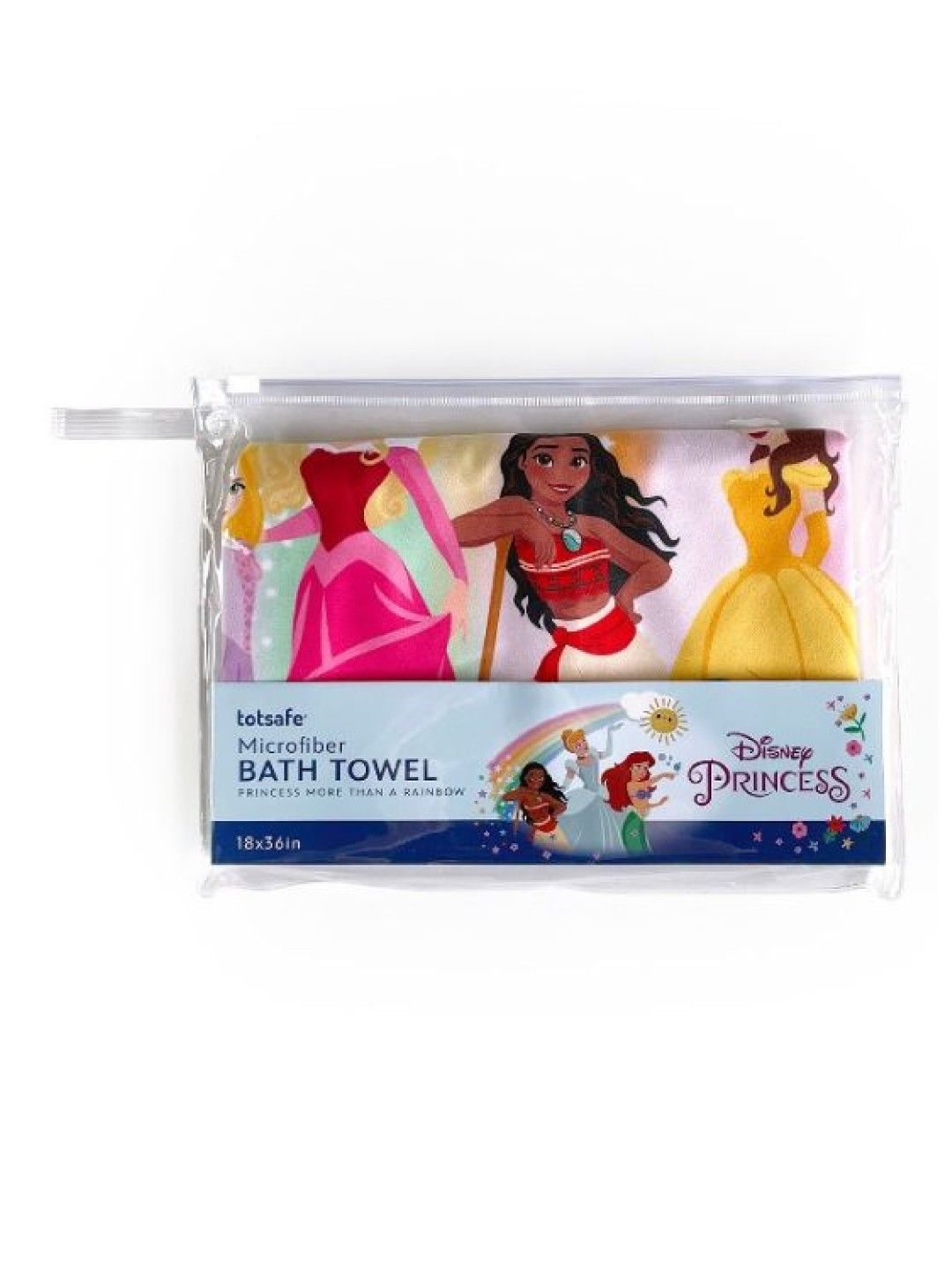 Totsafe Disney Quick Dry Microfiber Towels - Disney Princess (Rainbow) (No Color- Image 2)