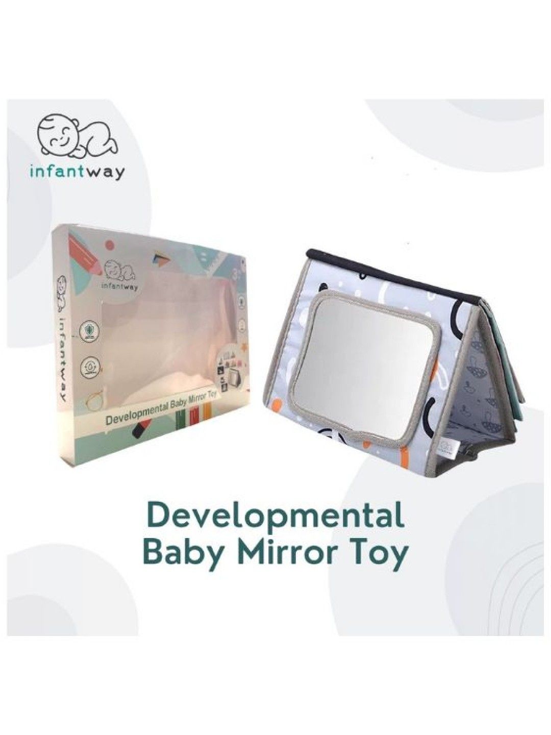 Infantway Developmental Baby Mirror Toy (No Color- Image 2)