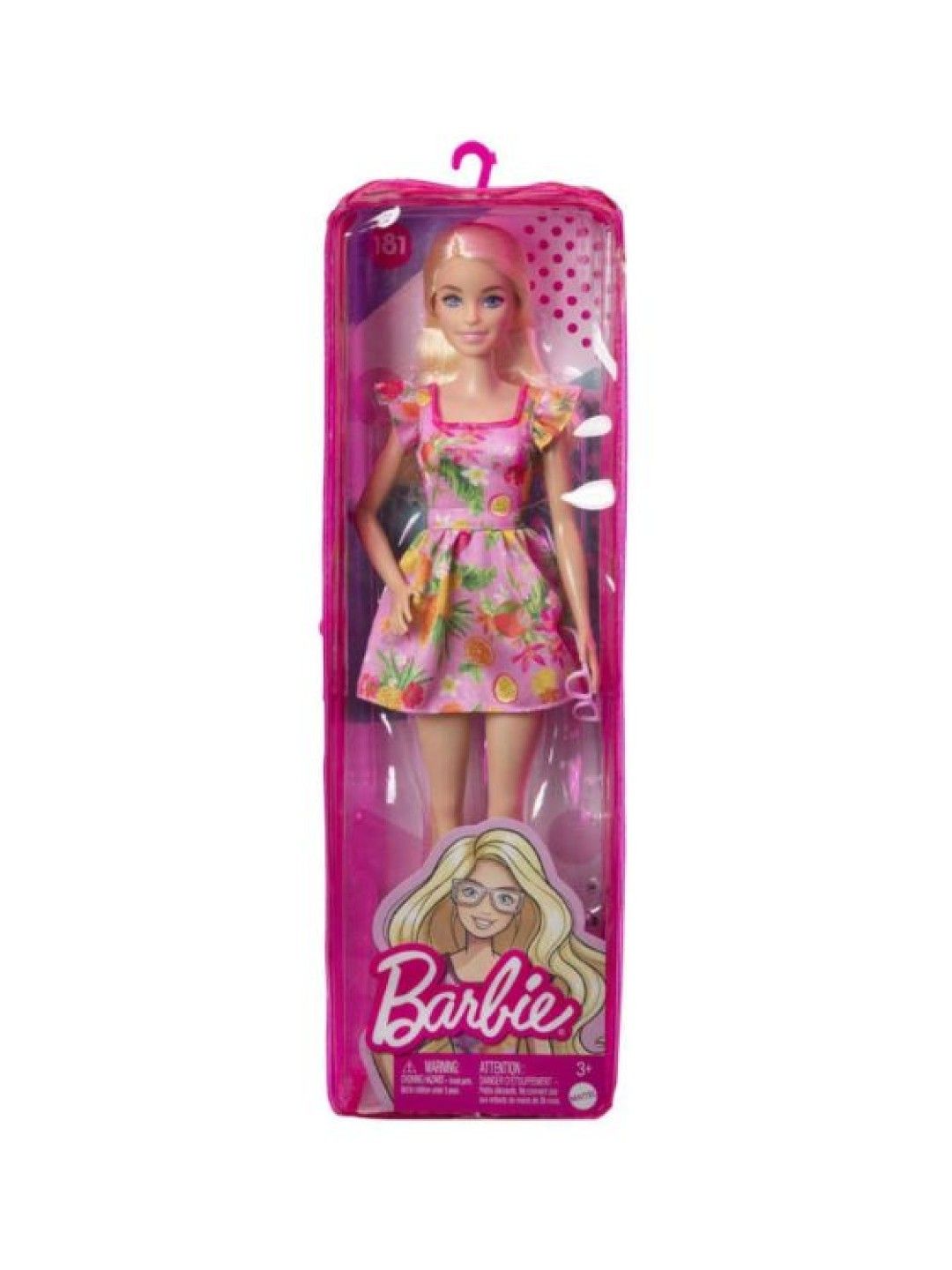 Barbie Fashionistas Doll With Blonde Hair & Fruit Print Dress (No Color- Image 4)