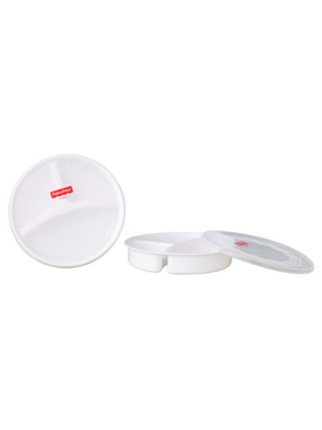 Fisher Price Feeding Dish Divided Plates with Lids (2 pack) (No Color- Image 2)