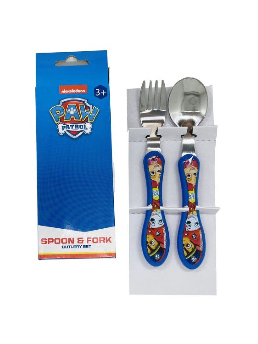 Enfant Paw Patrol Stainless Spoon & Fork Set (Dark Blue- Image 2)