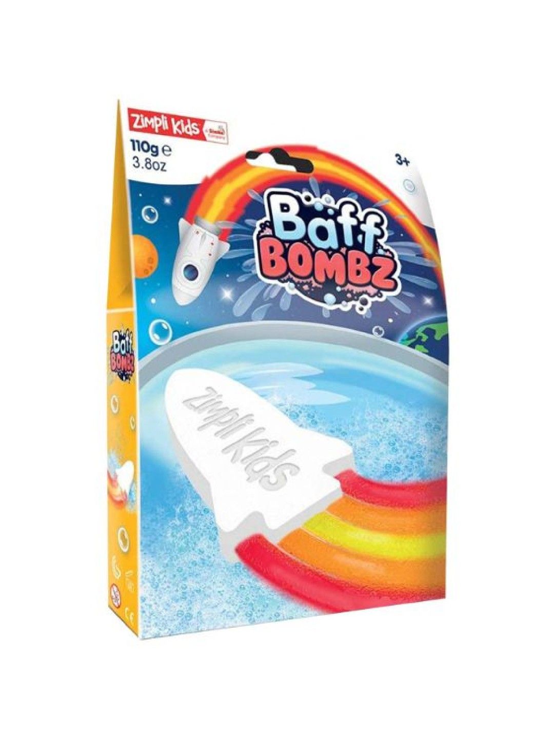 Zimpli Kids White Rocket with Flame Effect (No Color- Image 2)