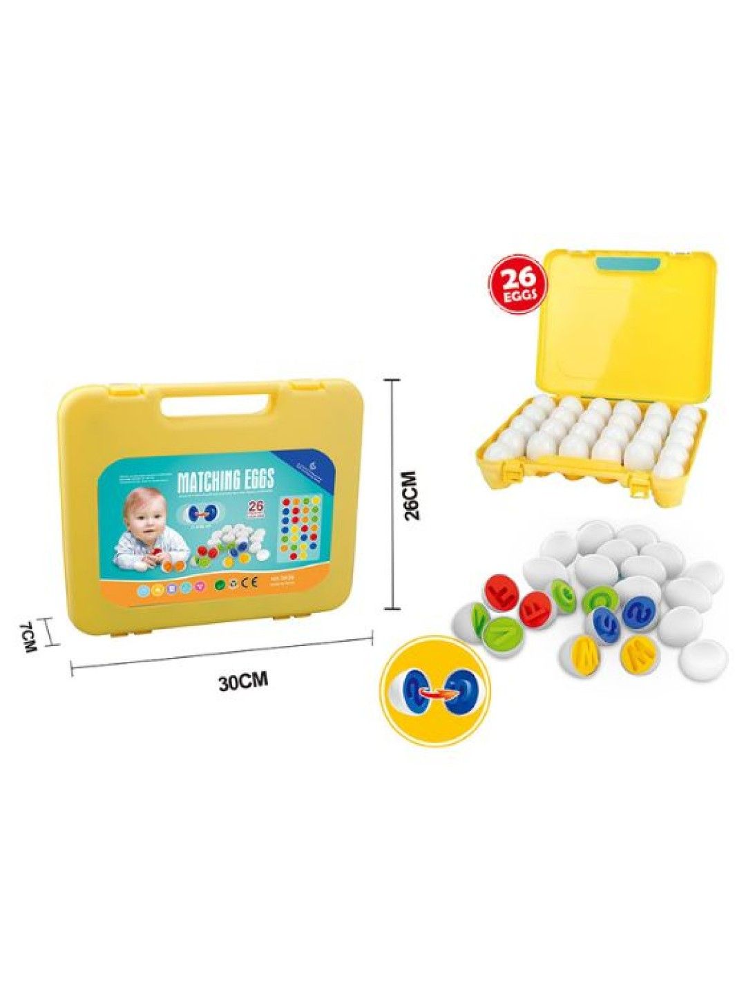 Playdate Matching Eggs Educational Toys (Alphabet- Image 2)