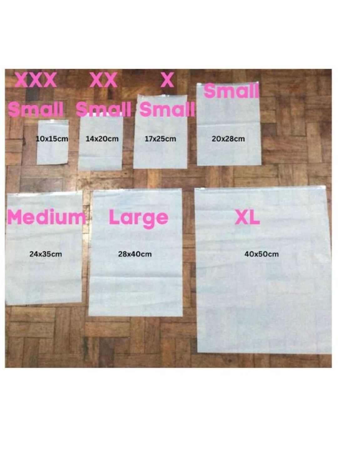 QT Hub Frosted Resealable Bags (25 pcs, 20x28cm) (No Color- Image 3)