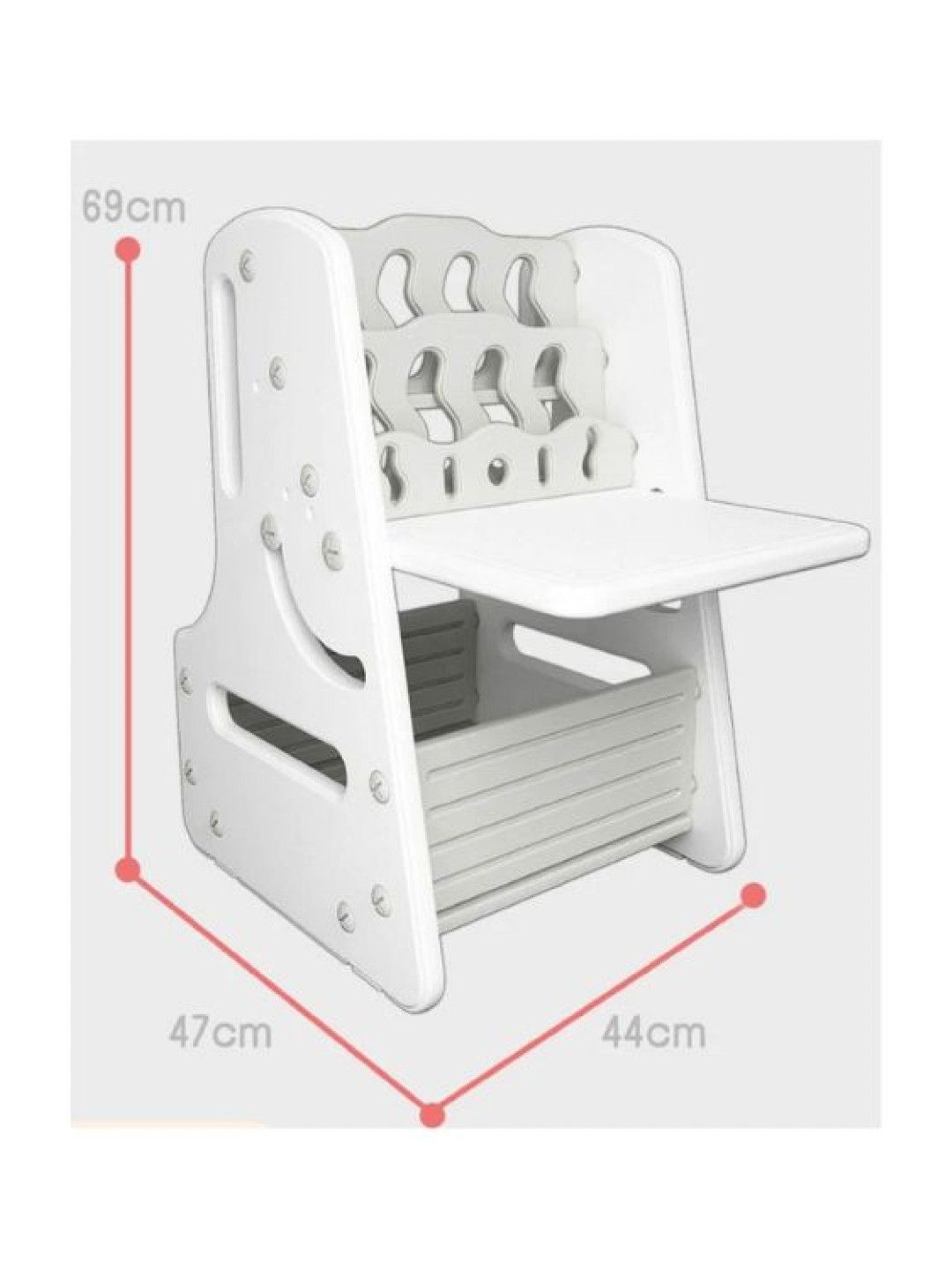 QT Hub Amaris Multifunctional Kids Table with Chair (No Color- Image 2)