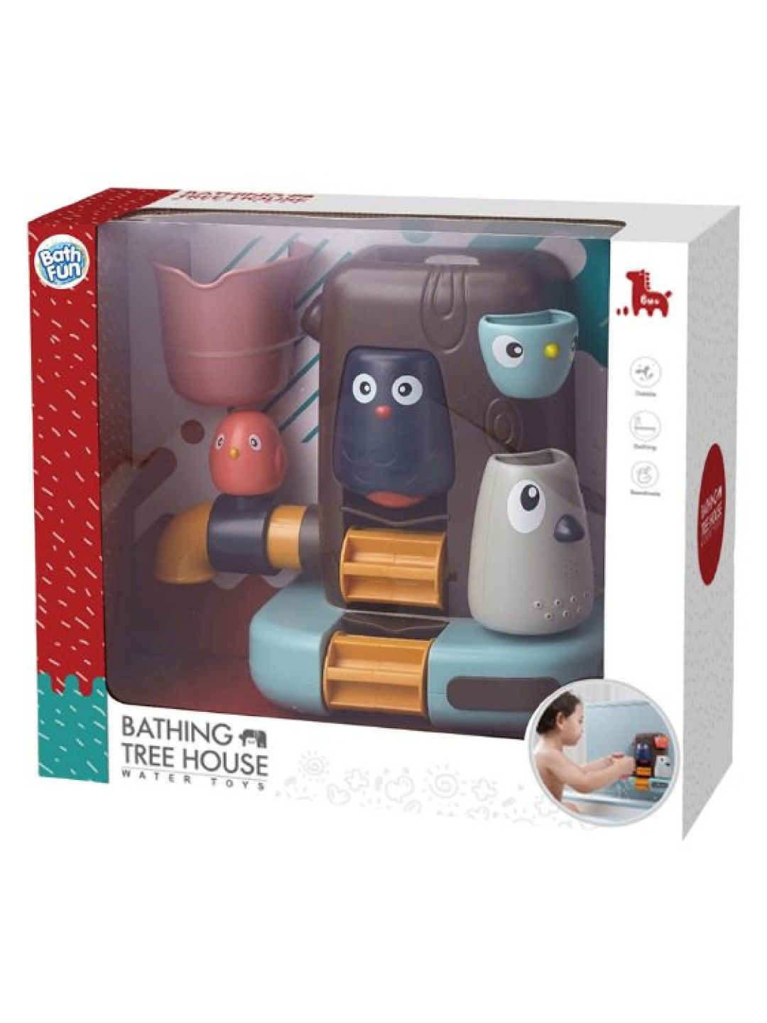 Bathfun Owl Bathing Tree House Water Toys (No Color- Image 2)