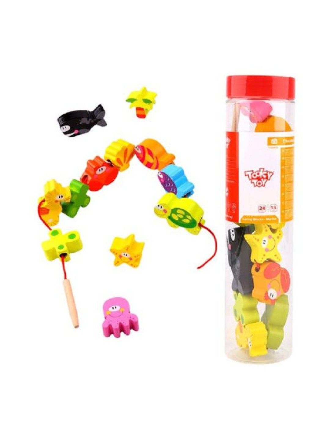 Tooky Toy [Buy 1 Take 1] Lacing Blocks - Marine (No Color- Image 2)