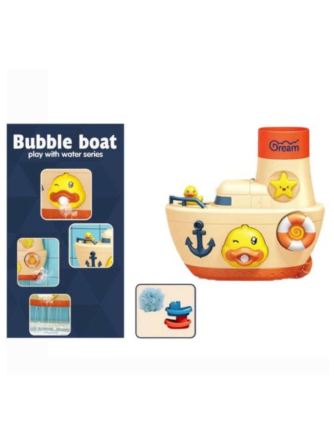 Bathfun Bubble Boat (Yellow- Image 2)