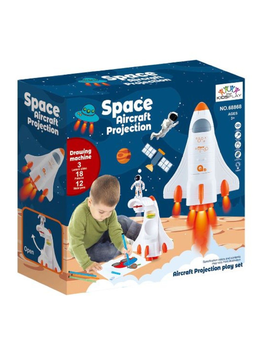 Kidsplay Space Aircraft Projection Drawing Machine (No Color- Image 2)