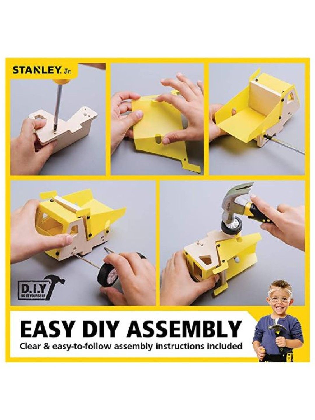 Stanley Dump Truck Assembly Kit (Wooden) (No Color- Image 2)