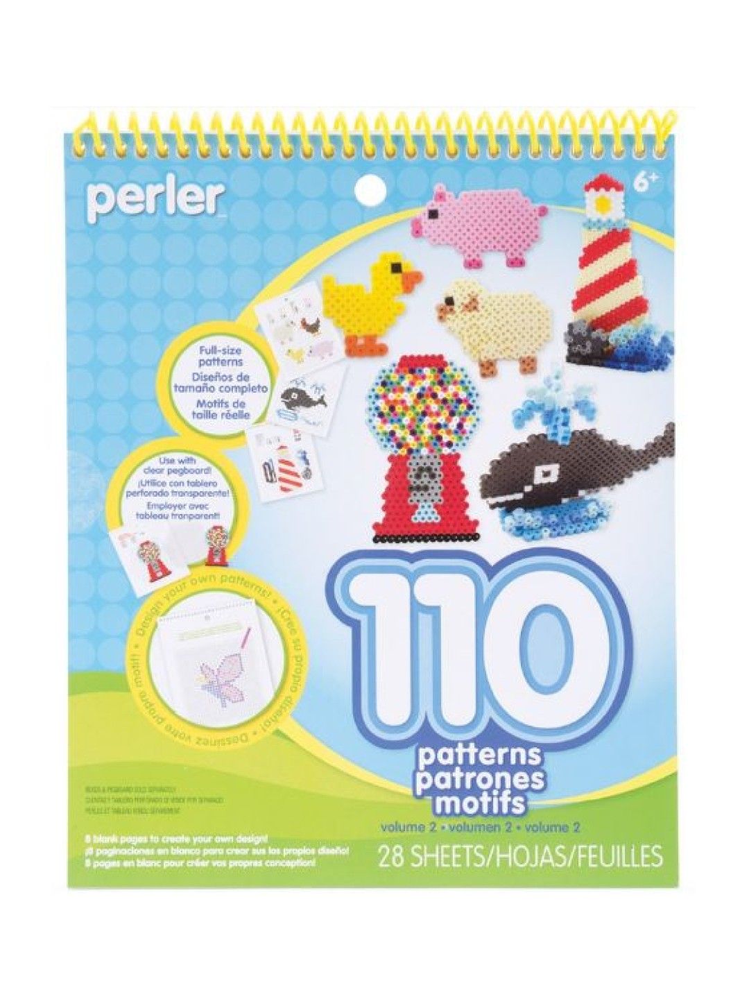 Perler Beads Pattern Pad 2 (No Color- Image 1)