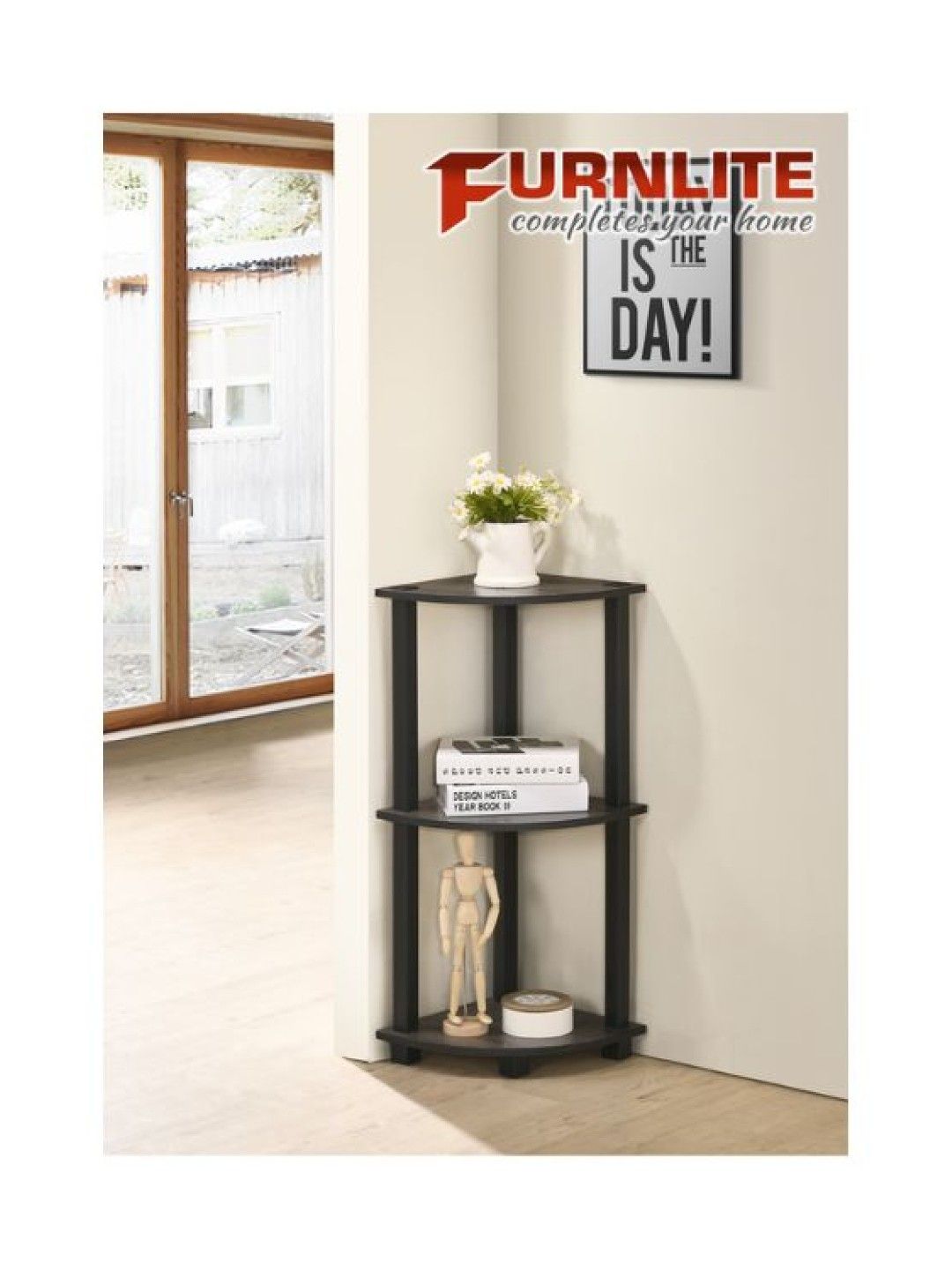 Furnlite 3-Tier Corner Shelf (No Color- Image 2)