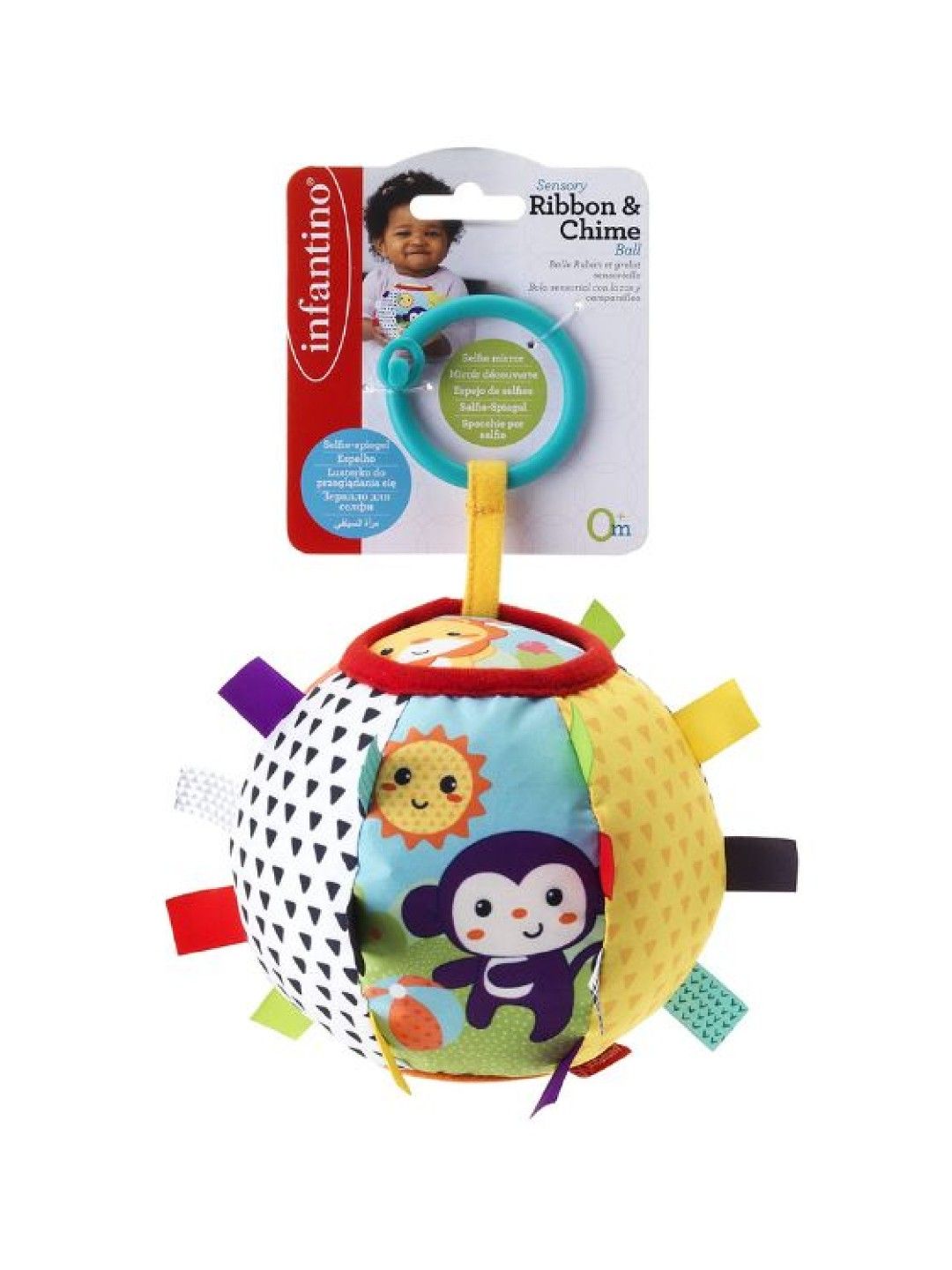 Infantino Sensory Ribbon & Chime Ball (Multicolor- Image 2)