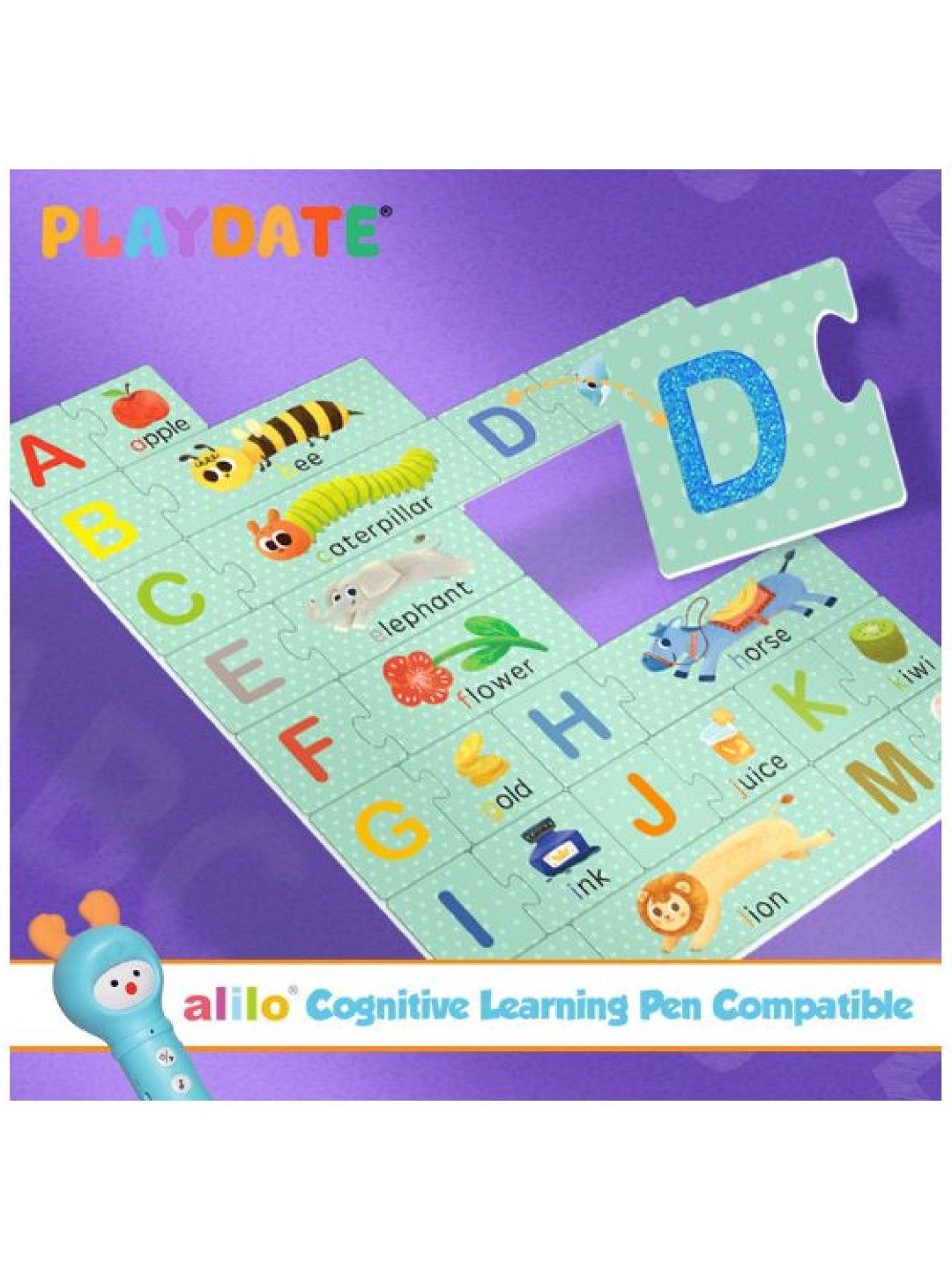 Playdate Touch and Match - ABC Puzzles (Alilo Cognitive Learning Pen Compatible) (No Color- Image 2)