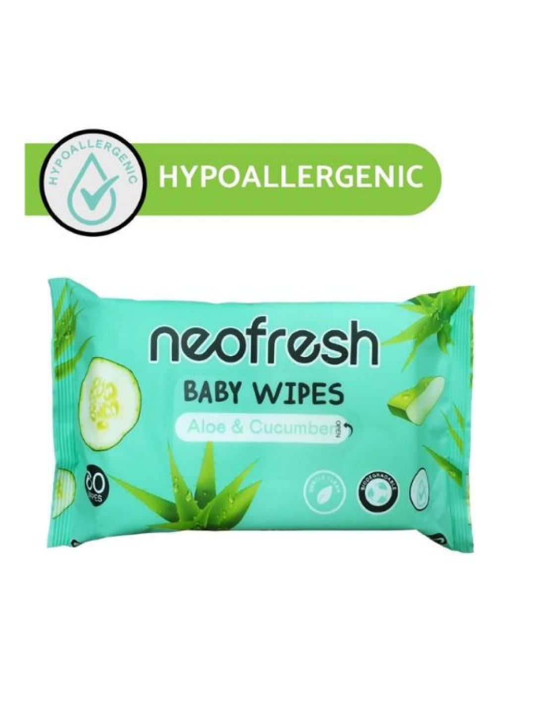 Neofresh Baby Wipes Aloe & Cucumber Scent - 30pcs (No Color- Image 2)