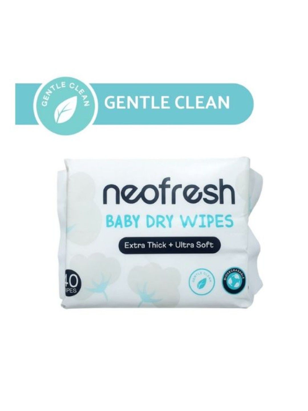 Neofresh Baby Dry Wipes - 40pcs (No Color- Image 2)