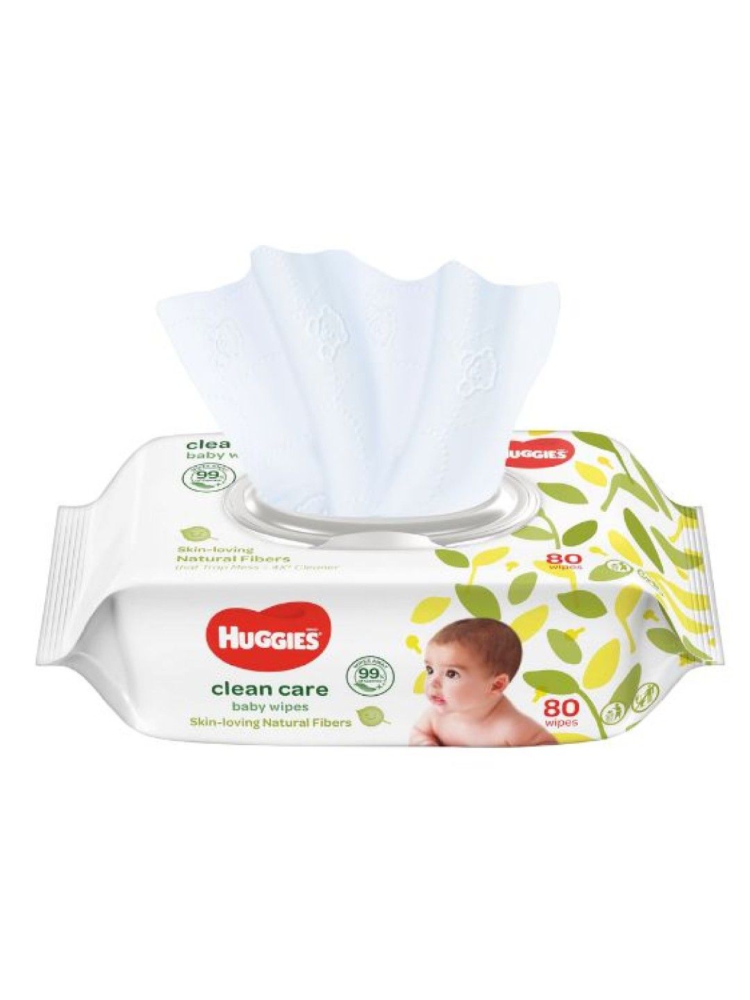 Huggies Clean Care Wipes 80s (No Color- Image 2)