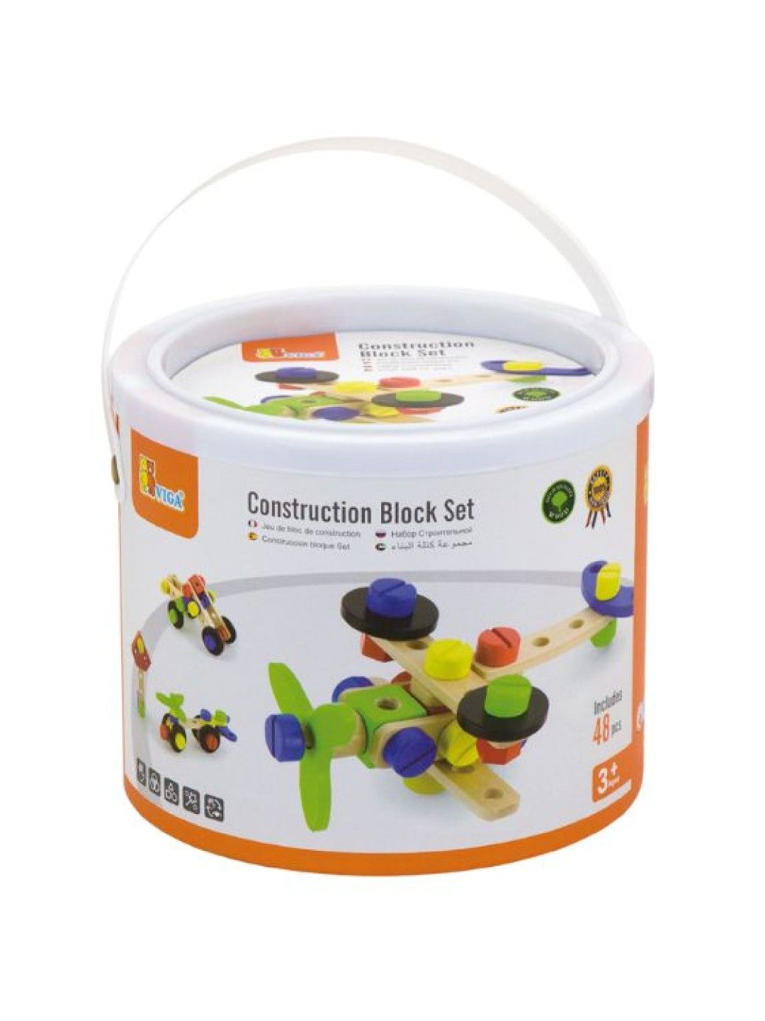 Viga Construction Block Set - 48pcs (No Color- Image 2)