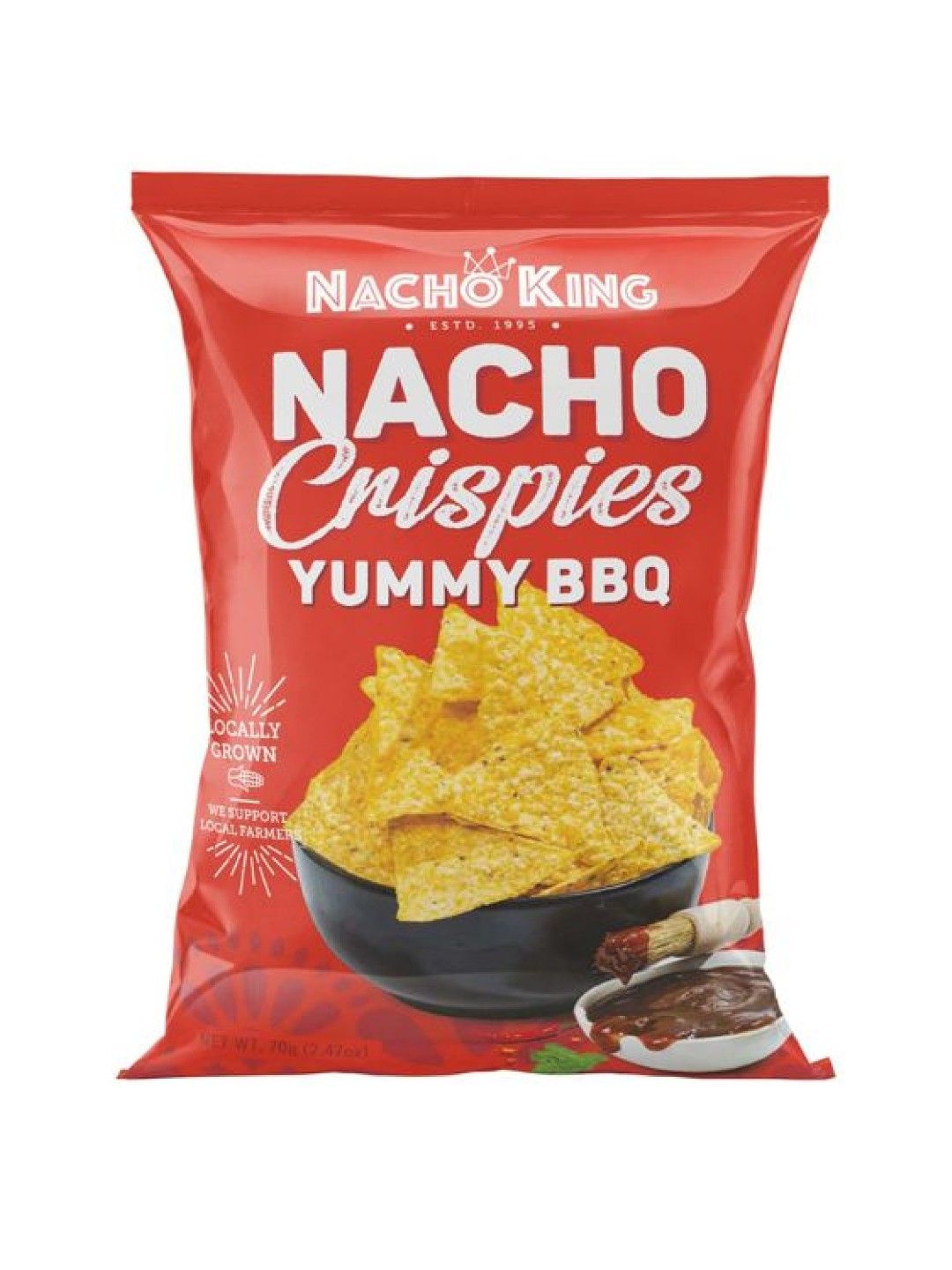 Nacho King Nacho Crispies Yummy BBQ - Bundle of 4 (No Color- Image 2)