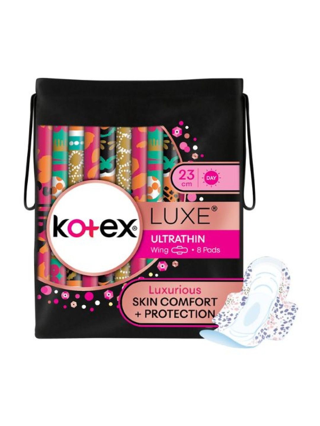 Kotex Luxe Ultrathin Feminine Pads 23cm - 16 Pads (8 Pads x 2  Packs) (No Color- Image 2)