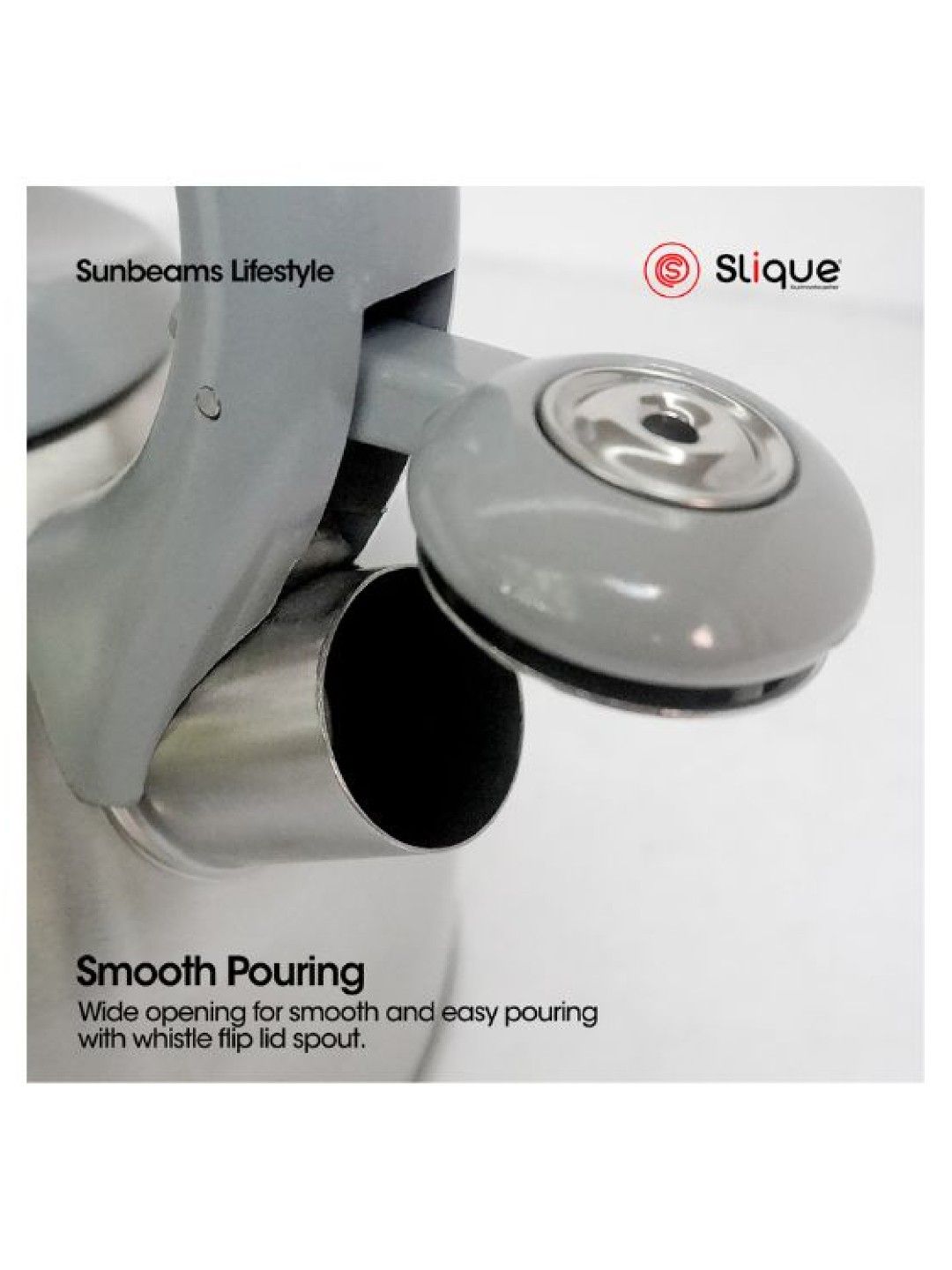 Sunbeams Lifestyle Slique Stainless Whisting Kettle 3L (No Color- Image 2)